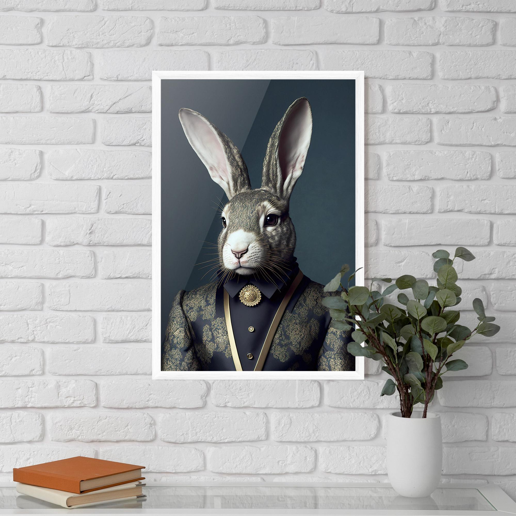 Poster Înrămat Elegant Rabbit mockup 5