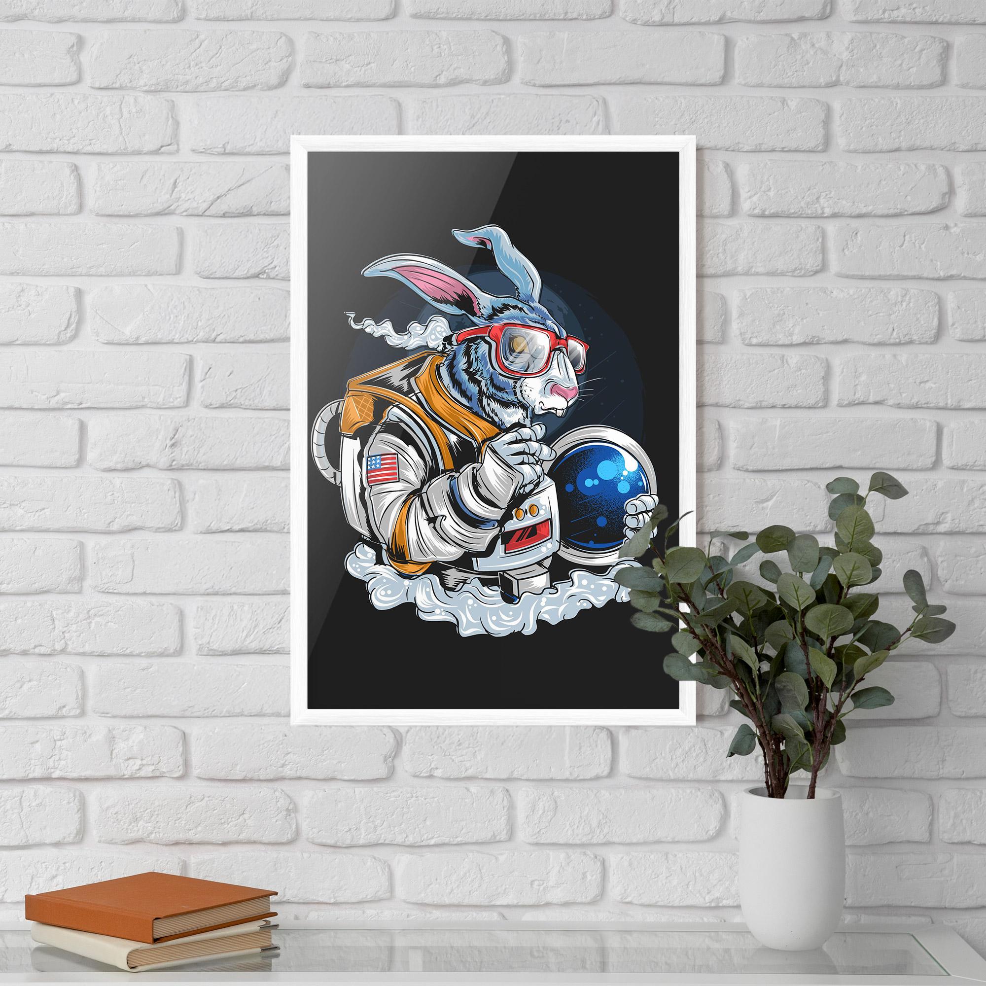 Poster Înrămat Moon Bunny mockup 5