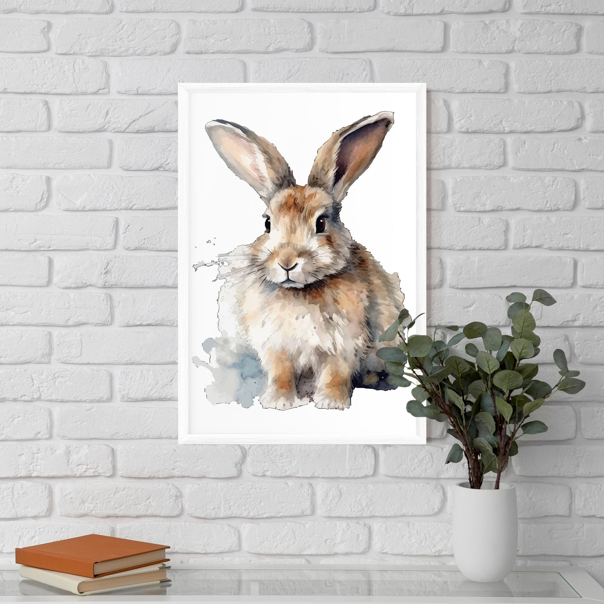 Watercolor Cute Bunny mockup 5