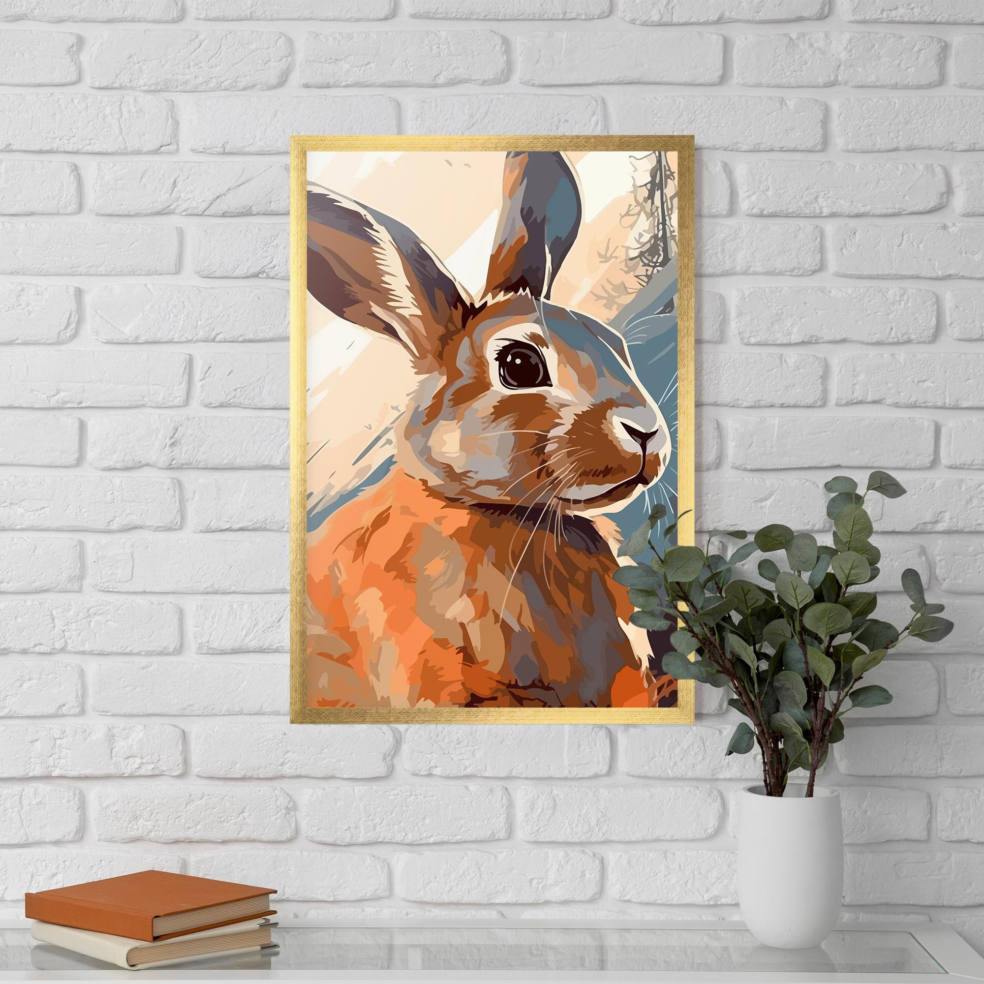 Poster Înrămat Anime Rabbit mockup 5