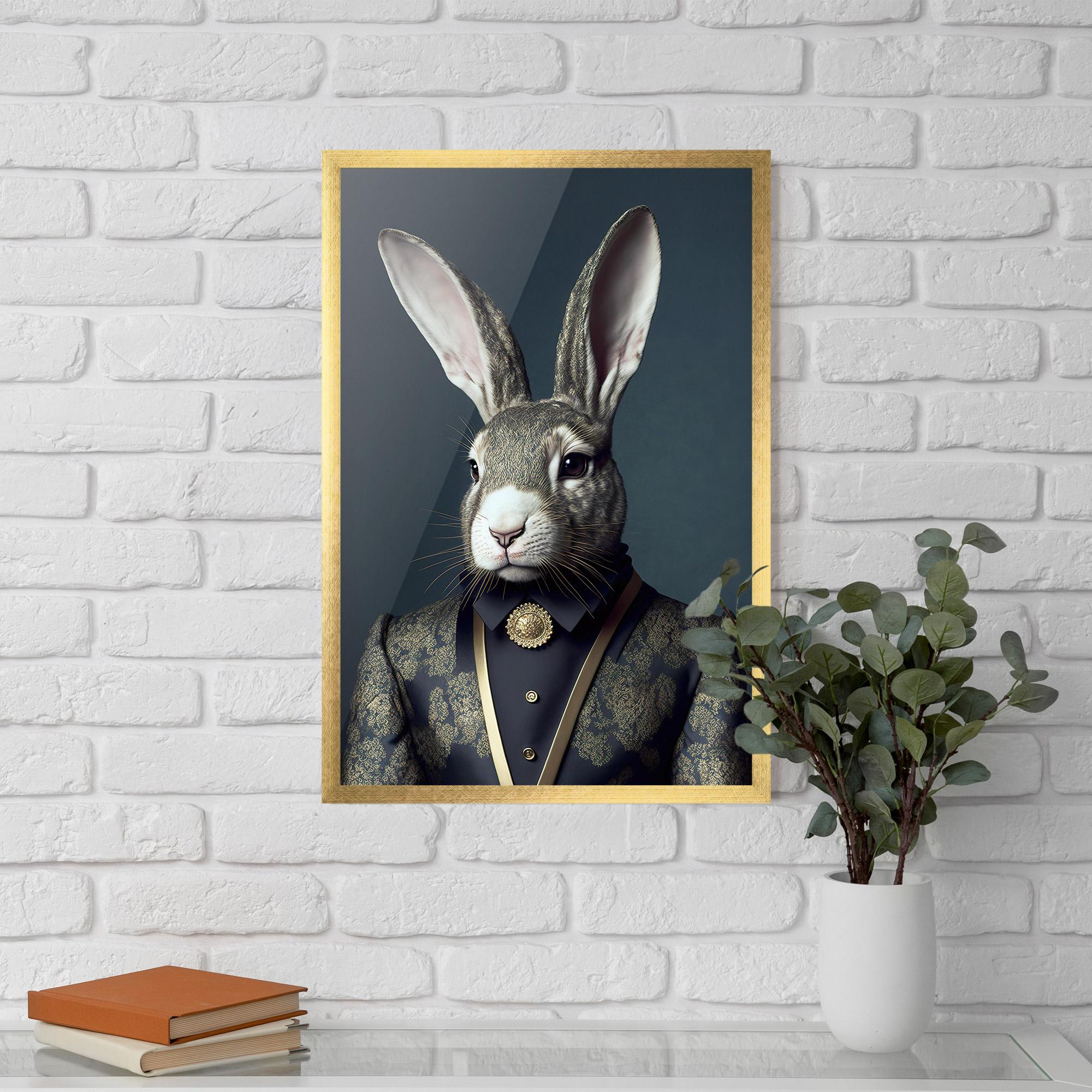Poster Înrămat Elegant Rabbit mockup 5