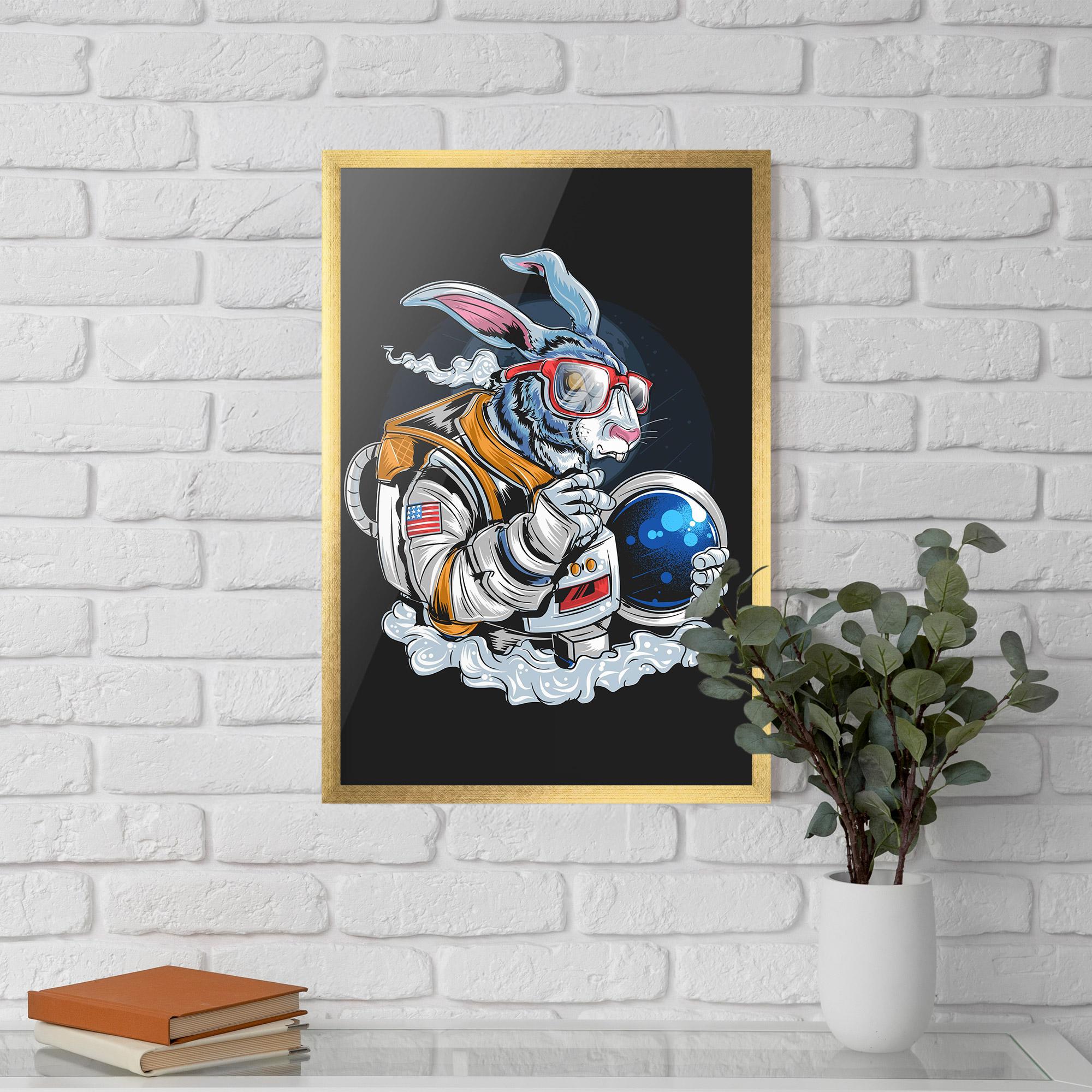 Poster Înrămat Moon Bunny mockup 5