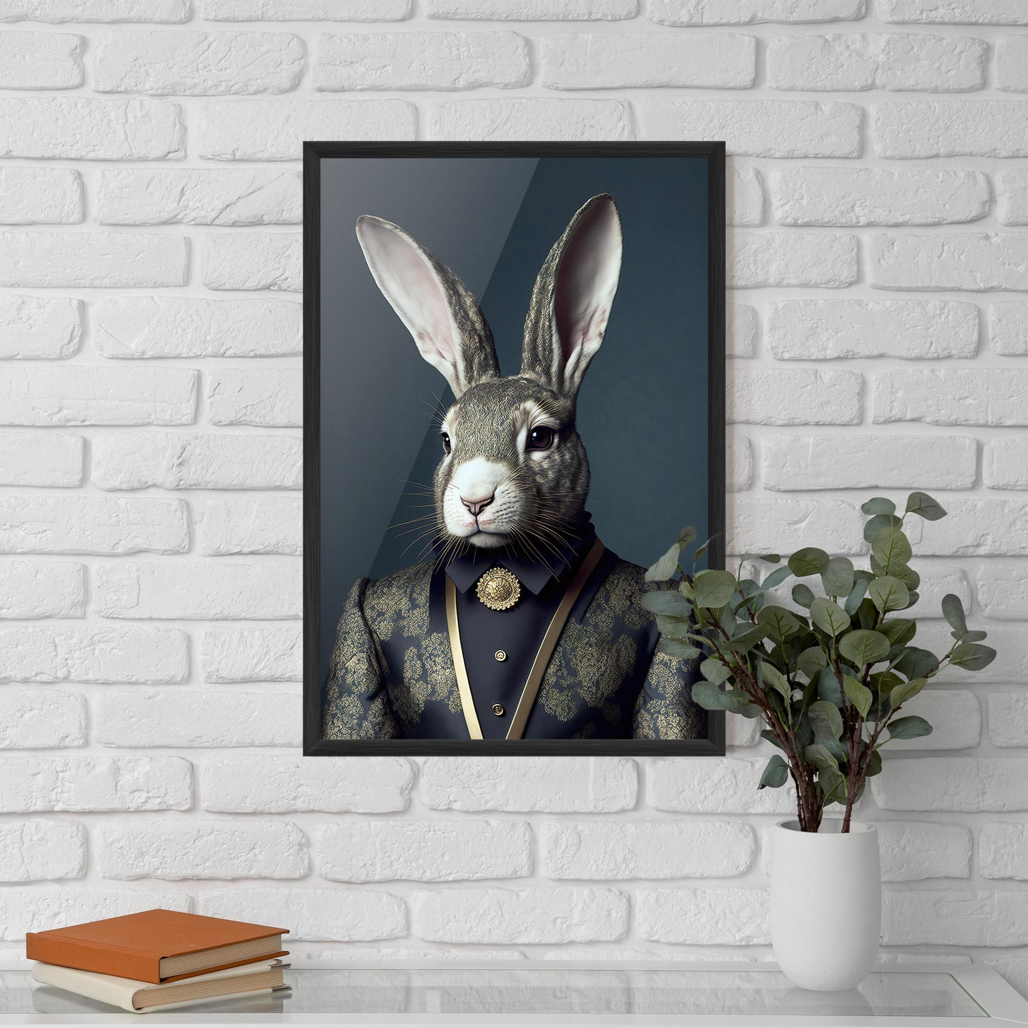 Poster Înrămat Elegant Rabbit mockup 5