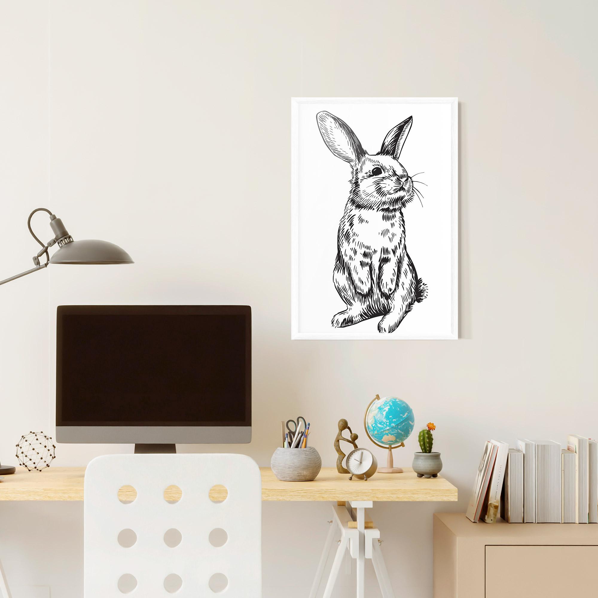 Poster Înrămat Cute Bunny mockup 6