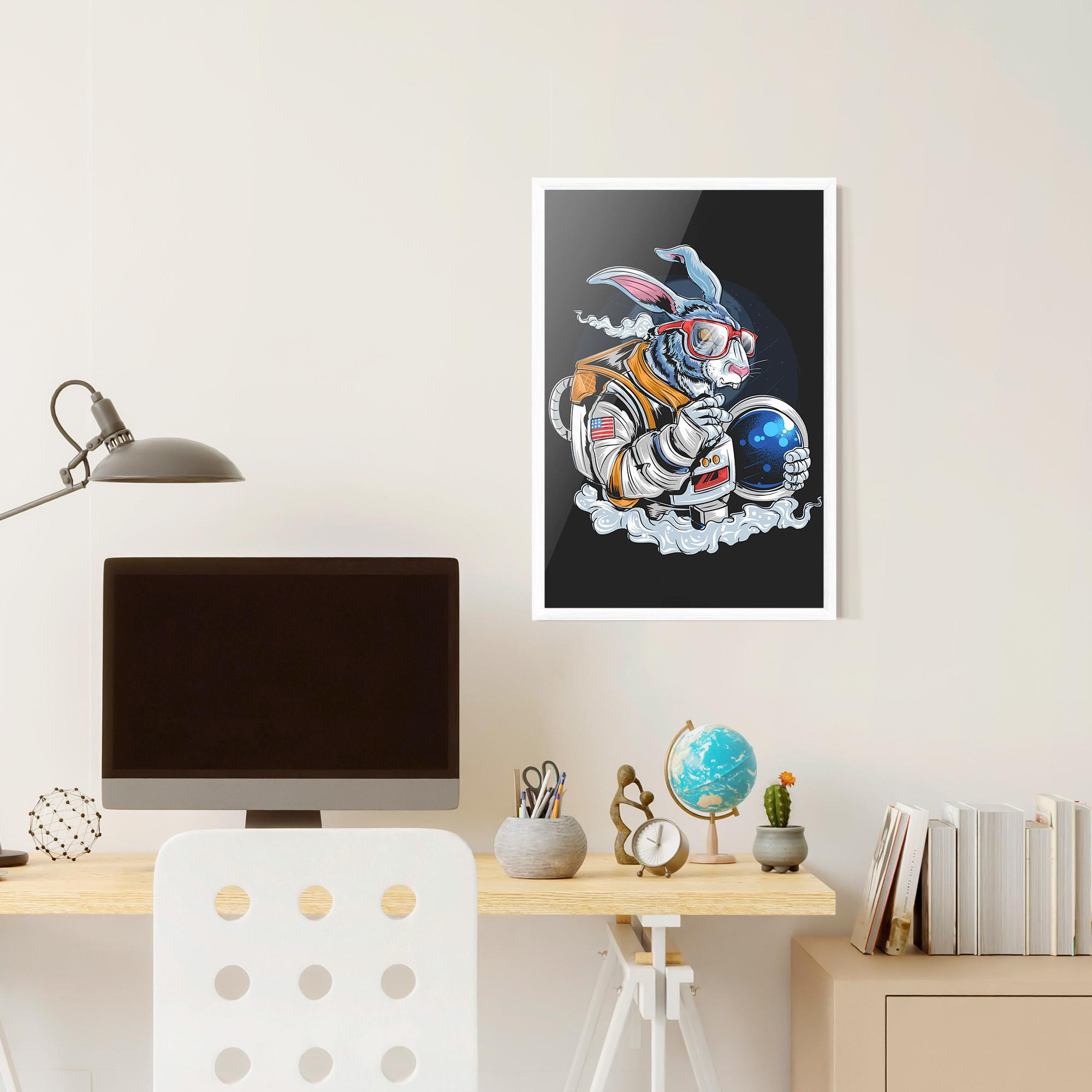 Poster Înrămat Moon Bunny mockup 6
