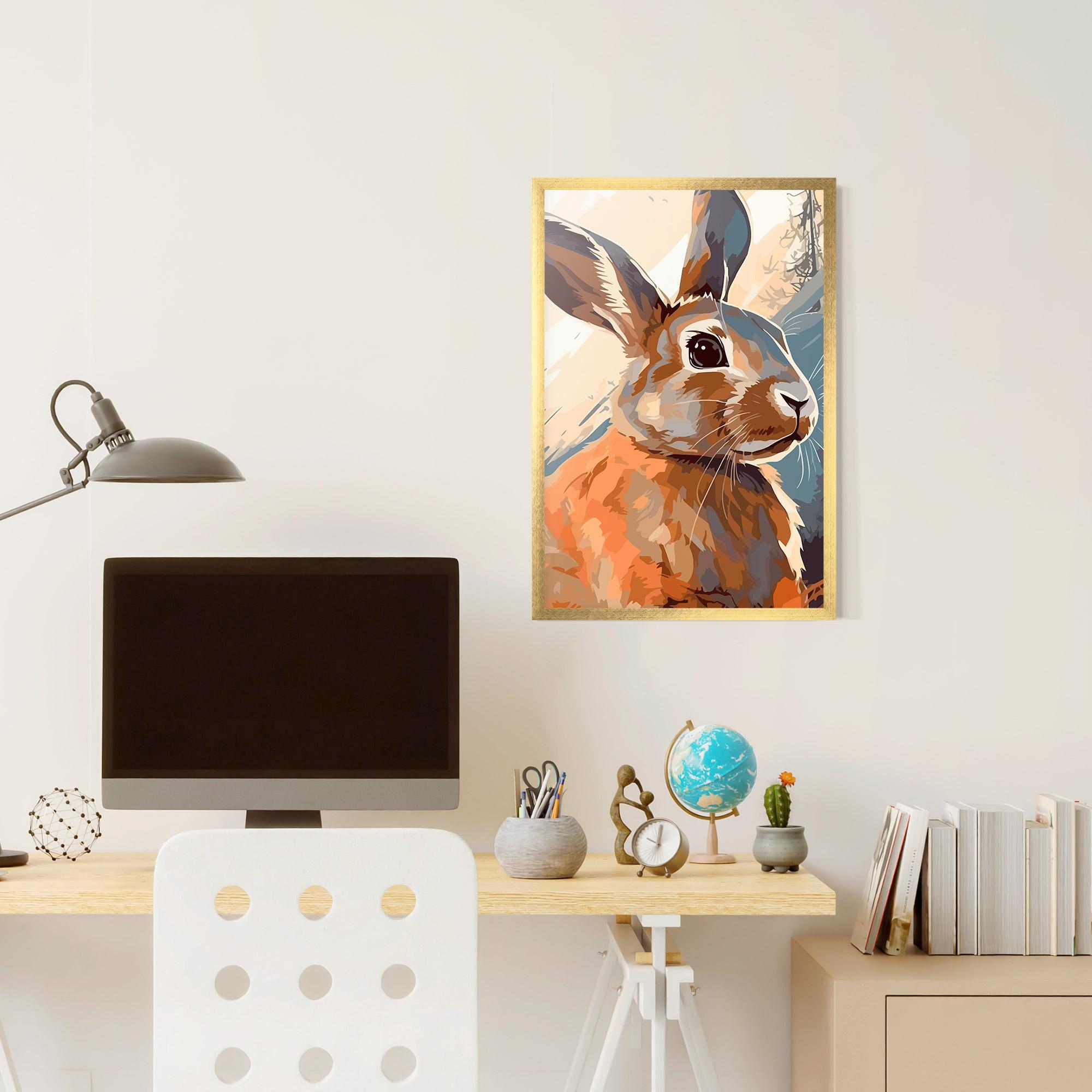 Poster Înrămat Anime Rabbit mockup 6