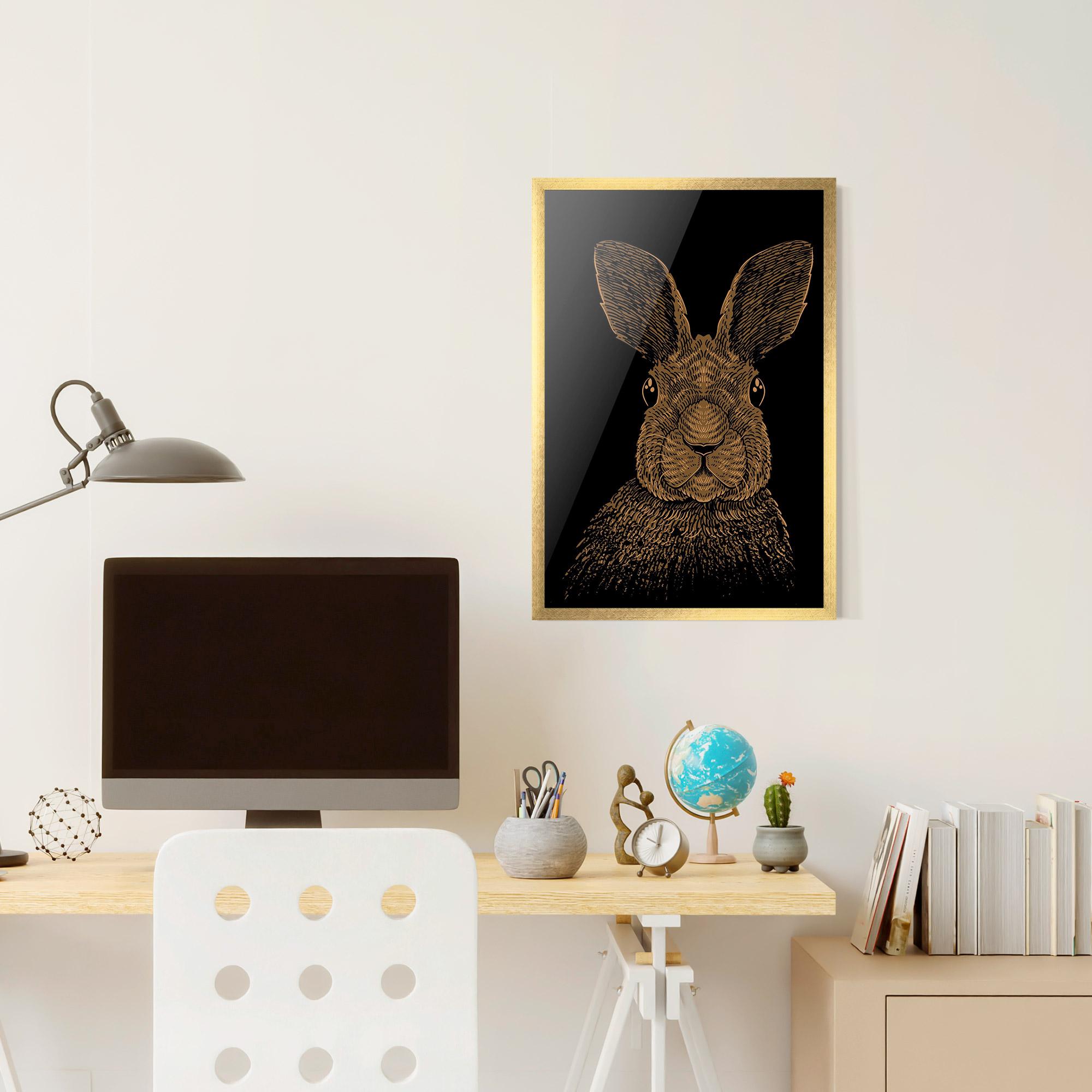 Poster Înrămat Brown Bunny mockup 6