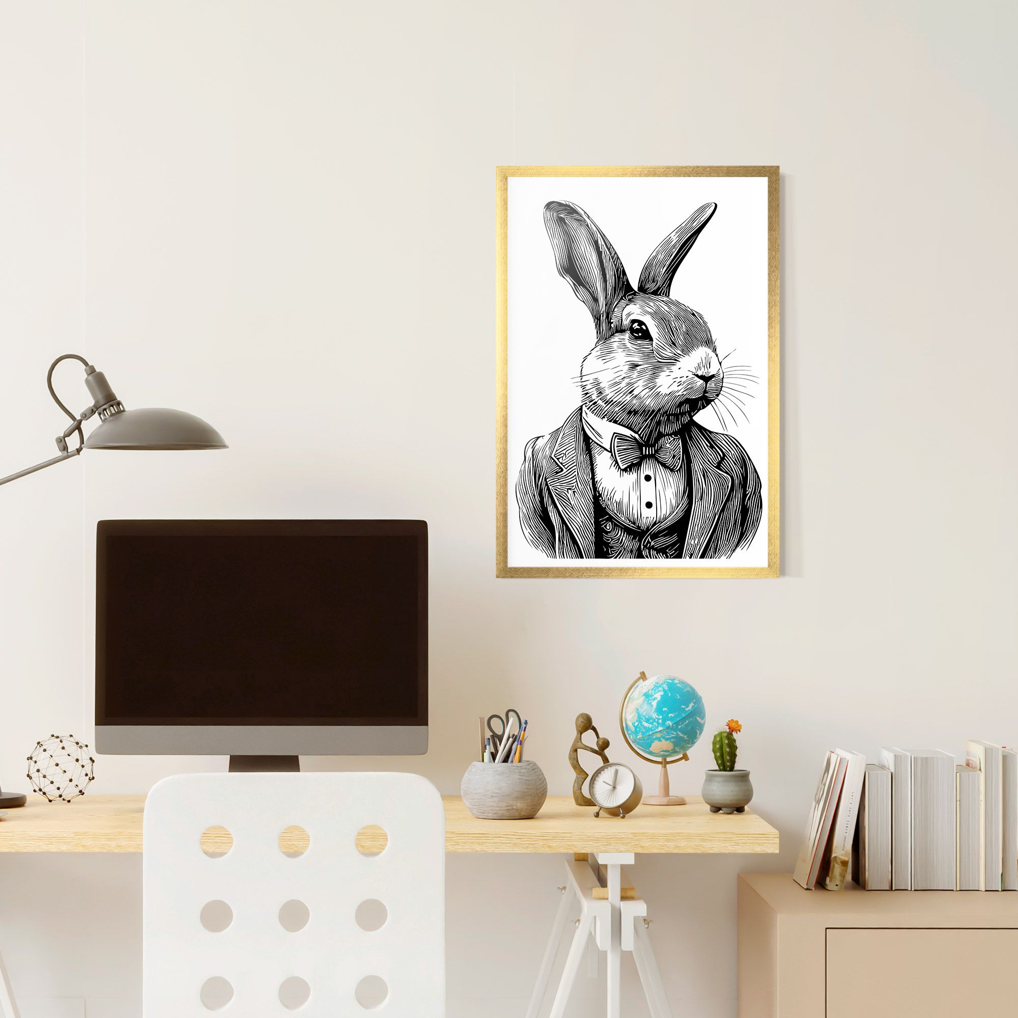 Bunny In Suit mockup 6