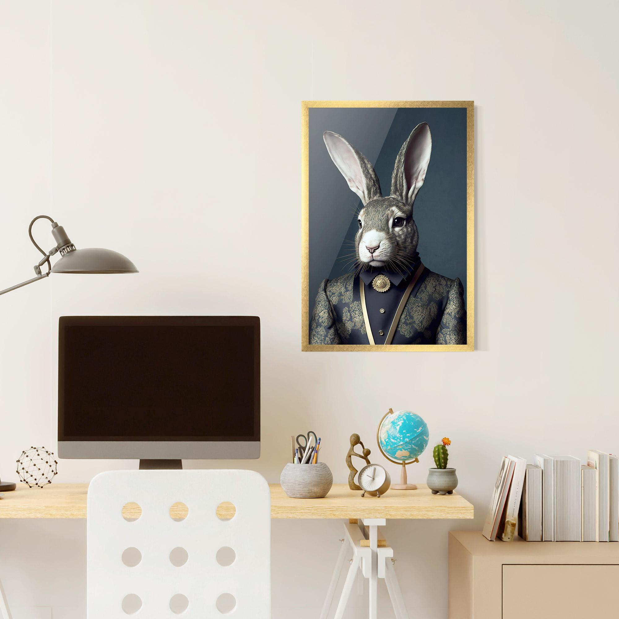 Poster Înrămat Elegant Rabbit mockup 6