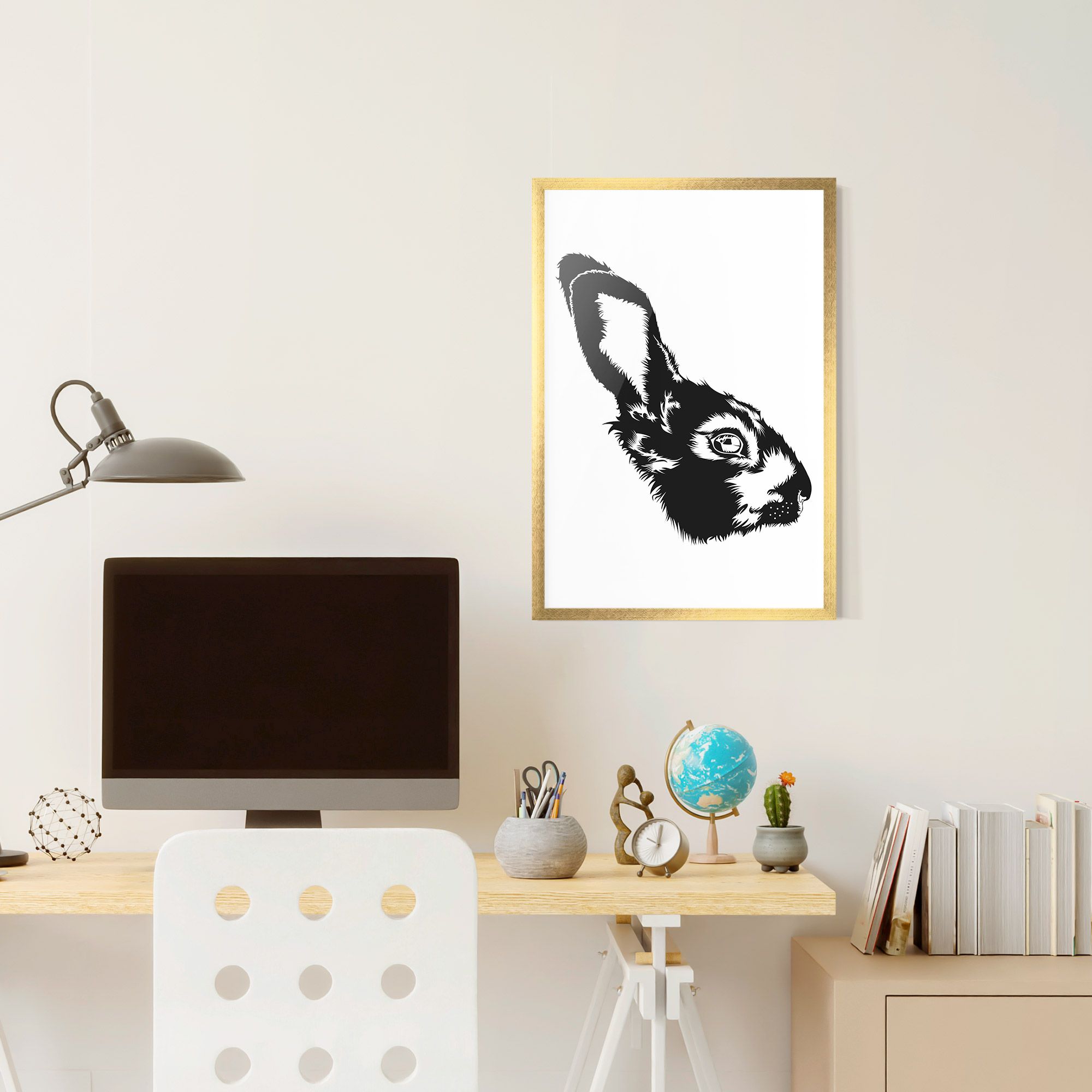 Rabbit Head mockup 6