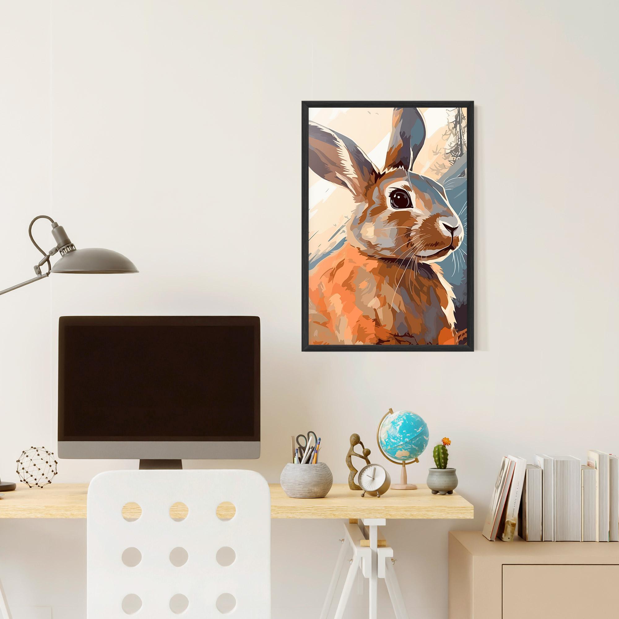 Poster Înrămat Anime Rabbit mockup 6