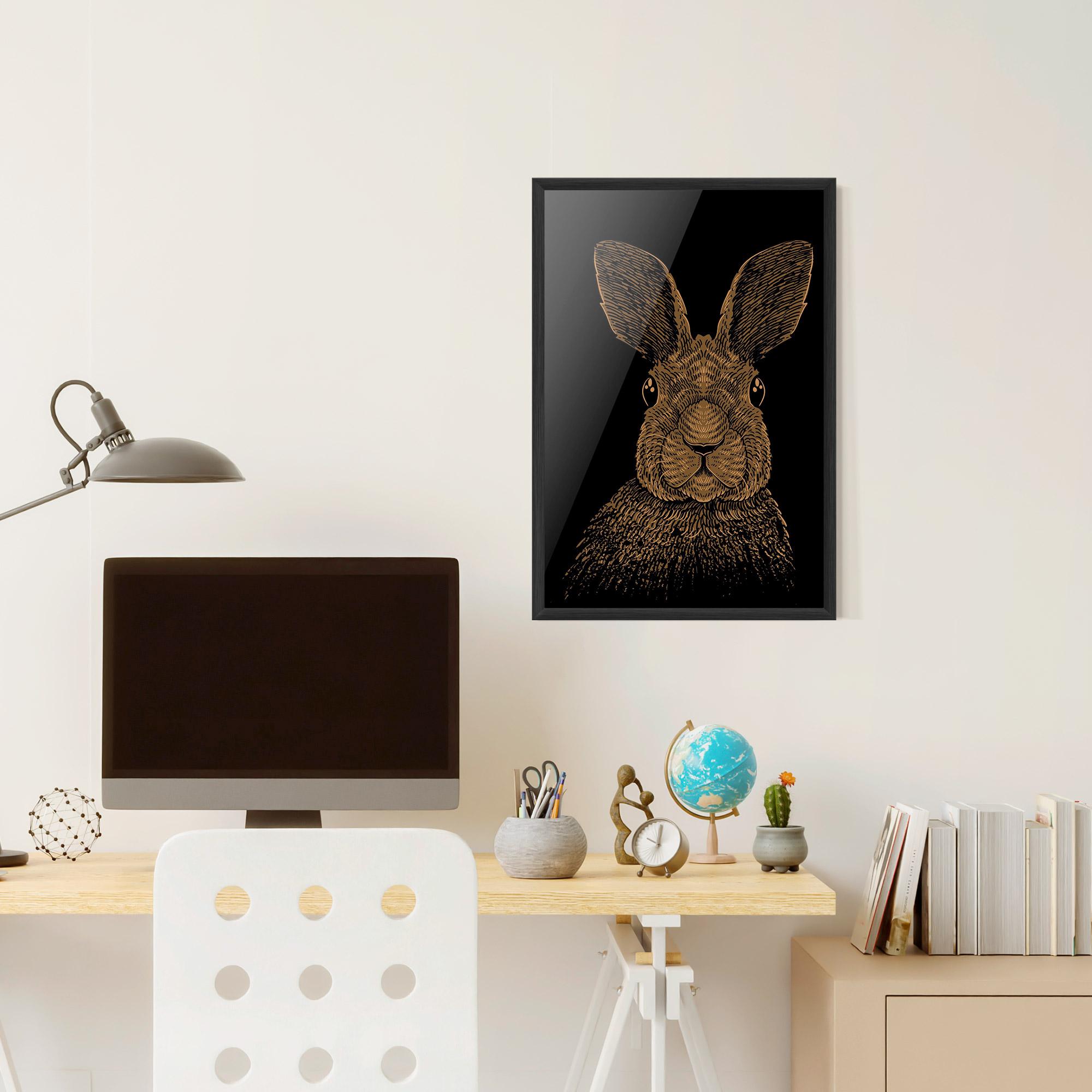 Poster Înrămat Brown Bunny mockup 6
