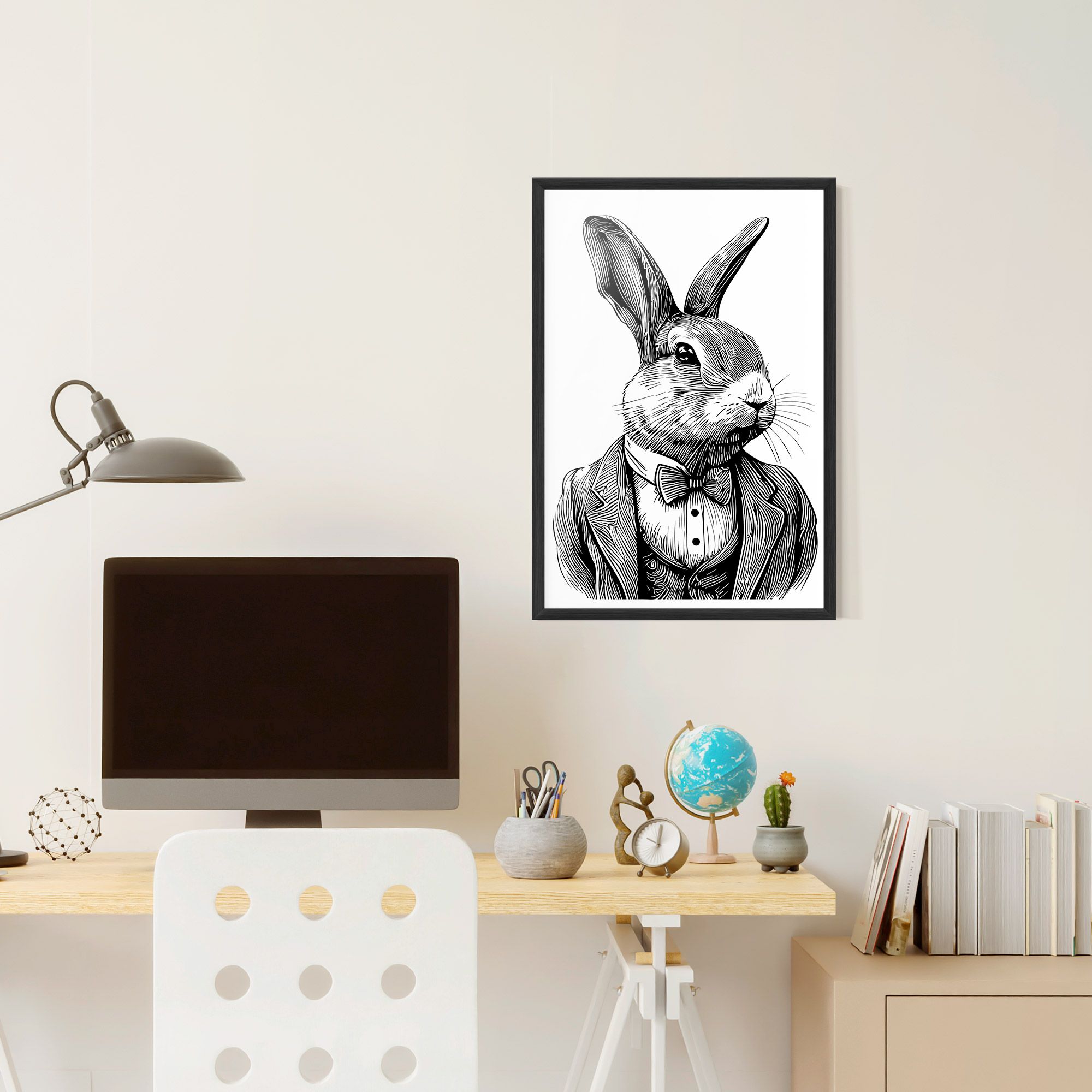 Bunny In Suit mockup 6