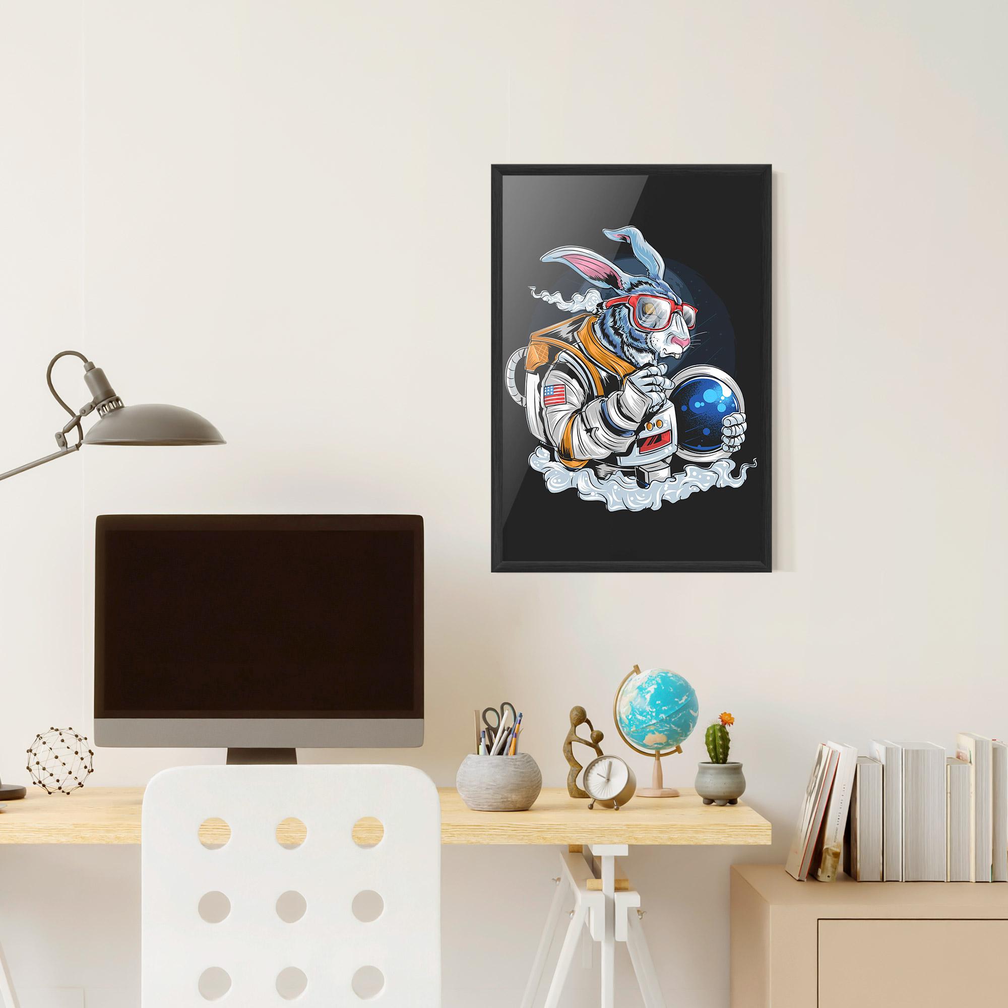 Poster Înrămat Moon Bunny mockup 6