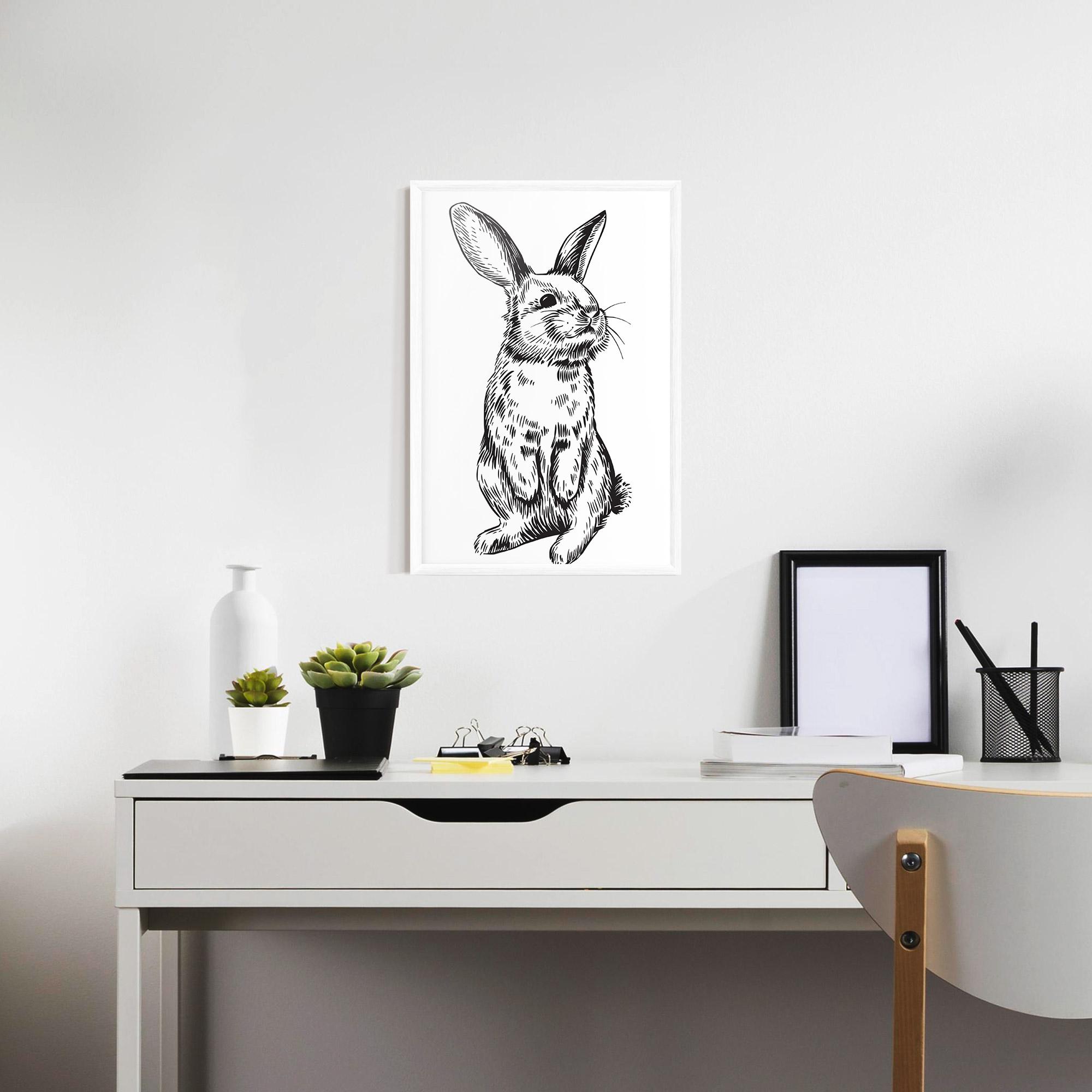 Poster Înrămat Cute Bunny mockup 7
