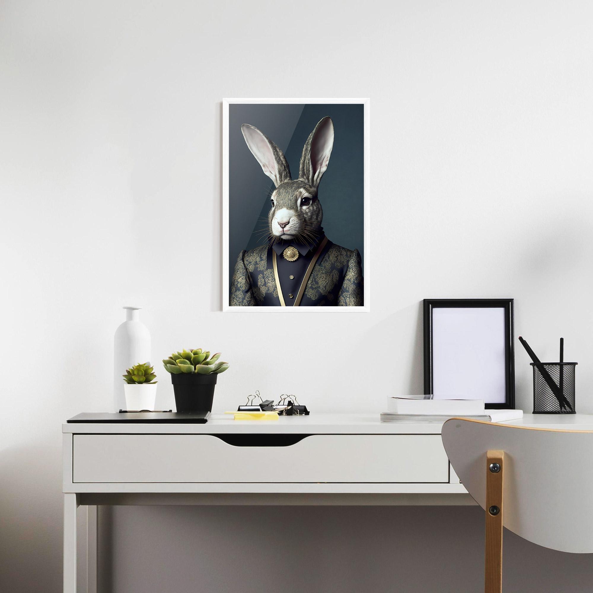 Poster Înrămat Elegant Rabbit mockup 7