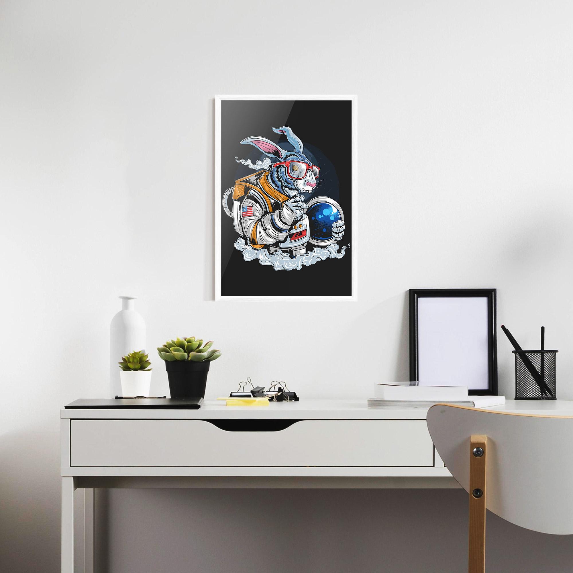 Poster Înrămat Moon Bunny mockup 7