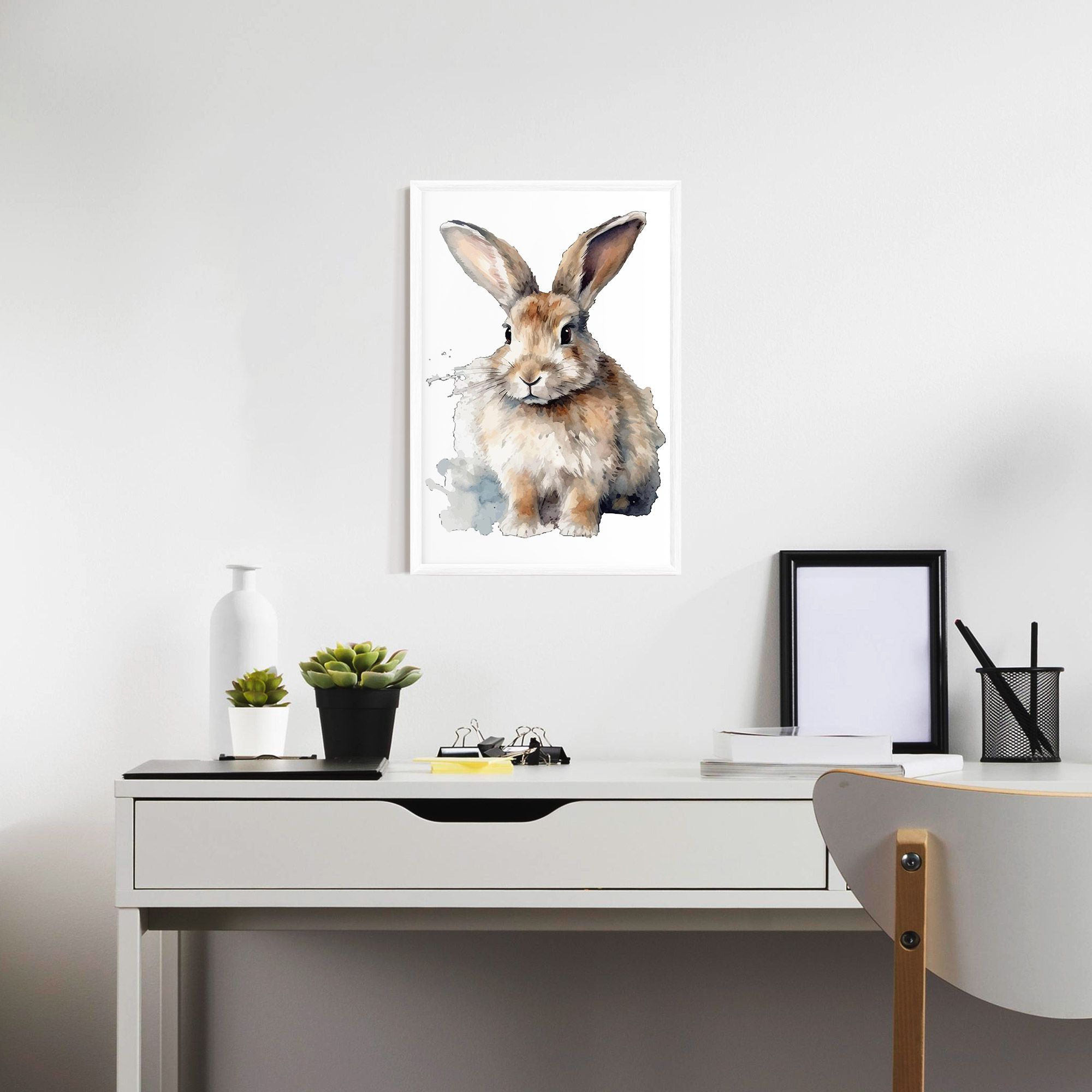 Watercolor Cute Bunny mockup 7