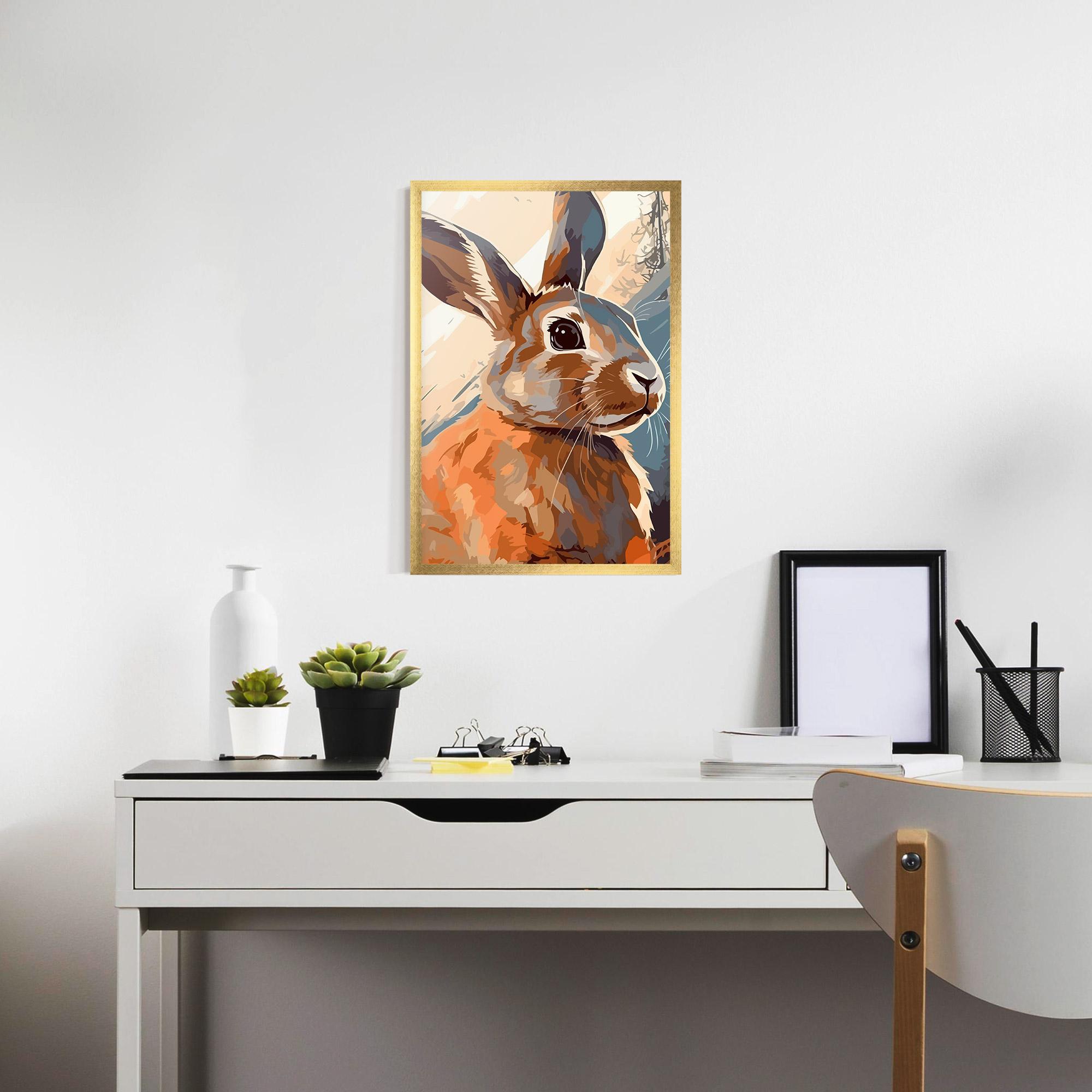 Poster Înrămat Anime Rabbit mockup 7