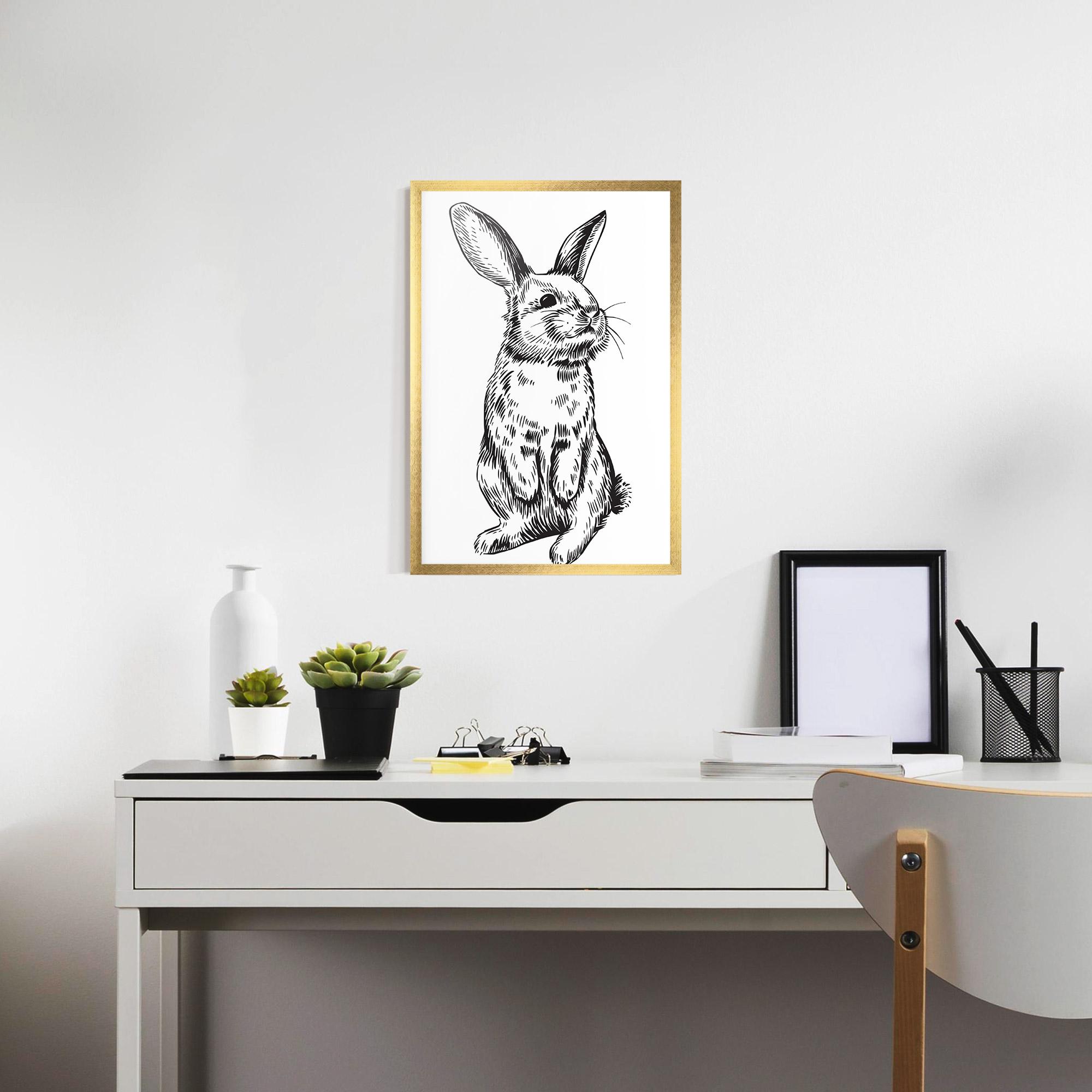 Poster Înrămat Cute Bunny mockup 7