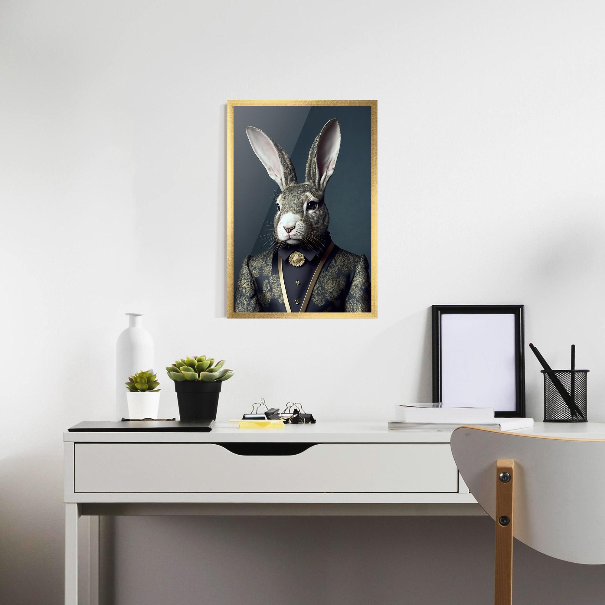 Poster Înrămat Elegant Rabbit mockup 7