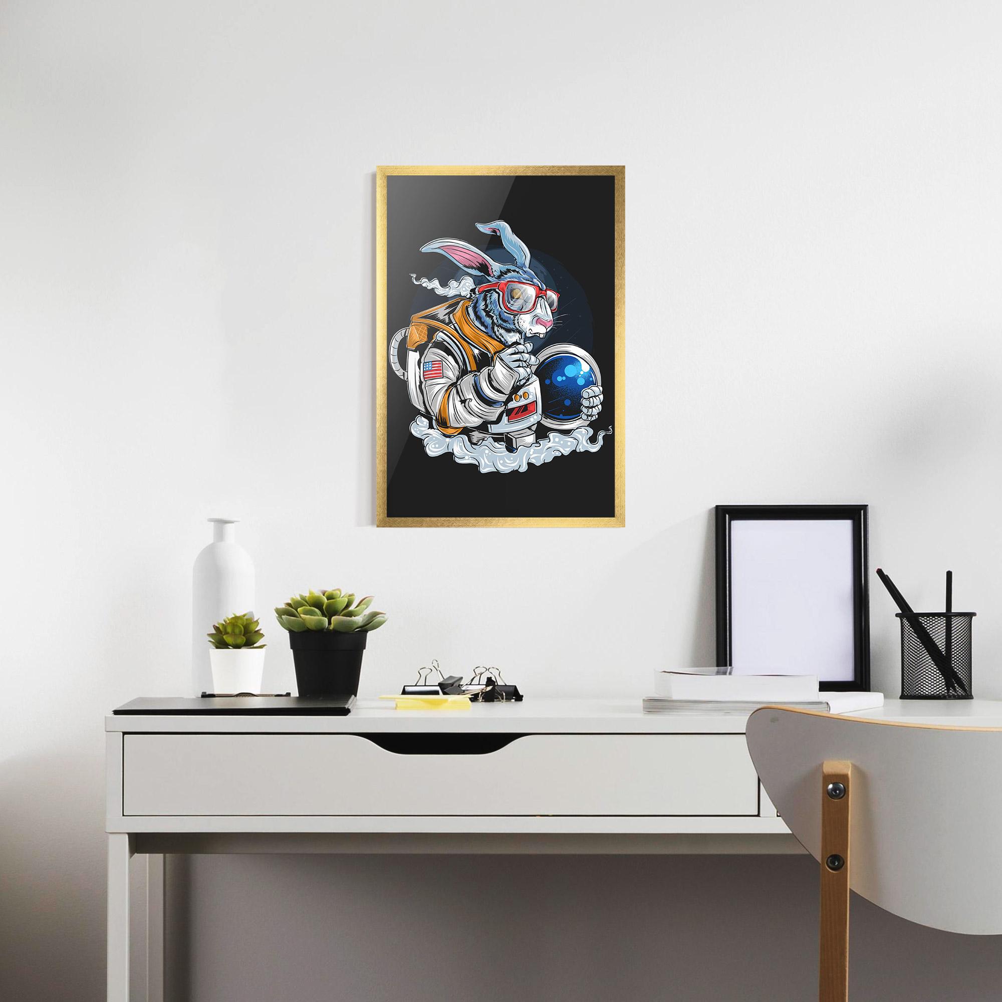 Poster Înrămat Moon Bunny mockup 7