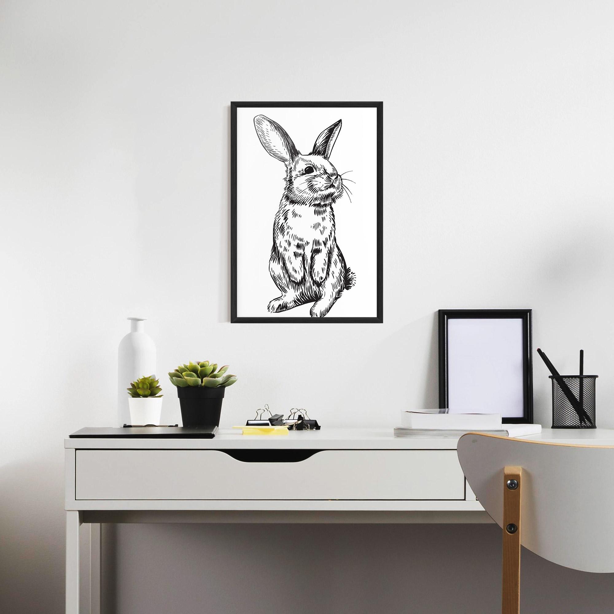 Poster Înrămat Cute Bunny mockup 7