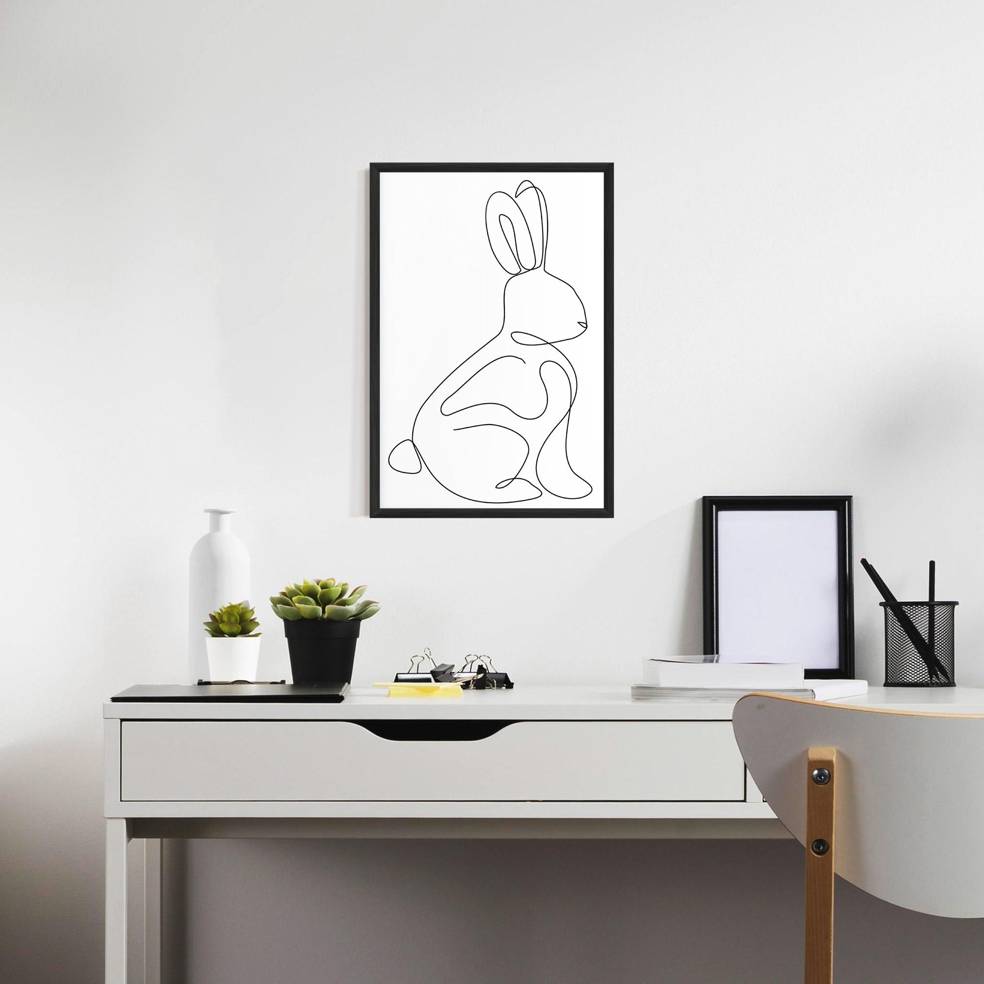 Poster Înrămat Cute Rabbit mockup 7