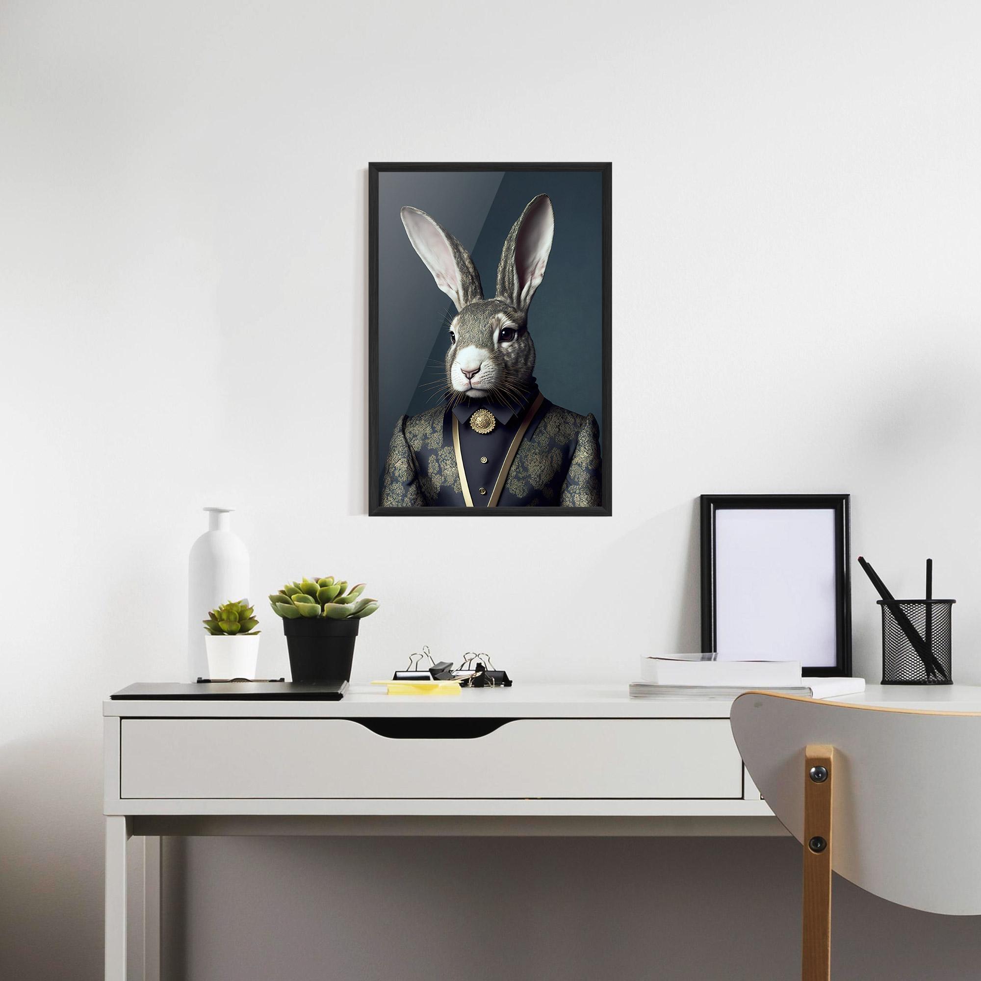 Poster Înrămat Elegant Rabbit mockup 7