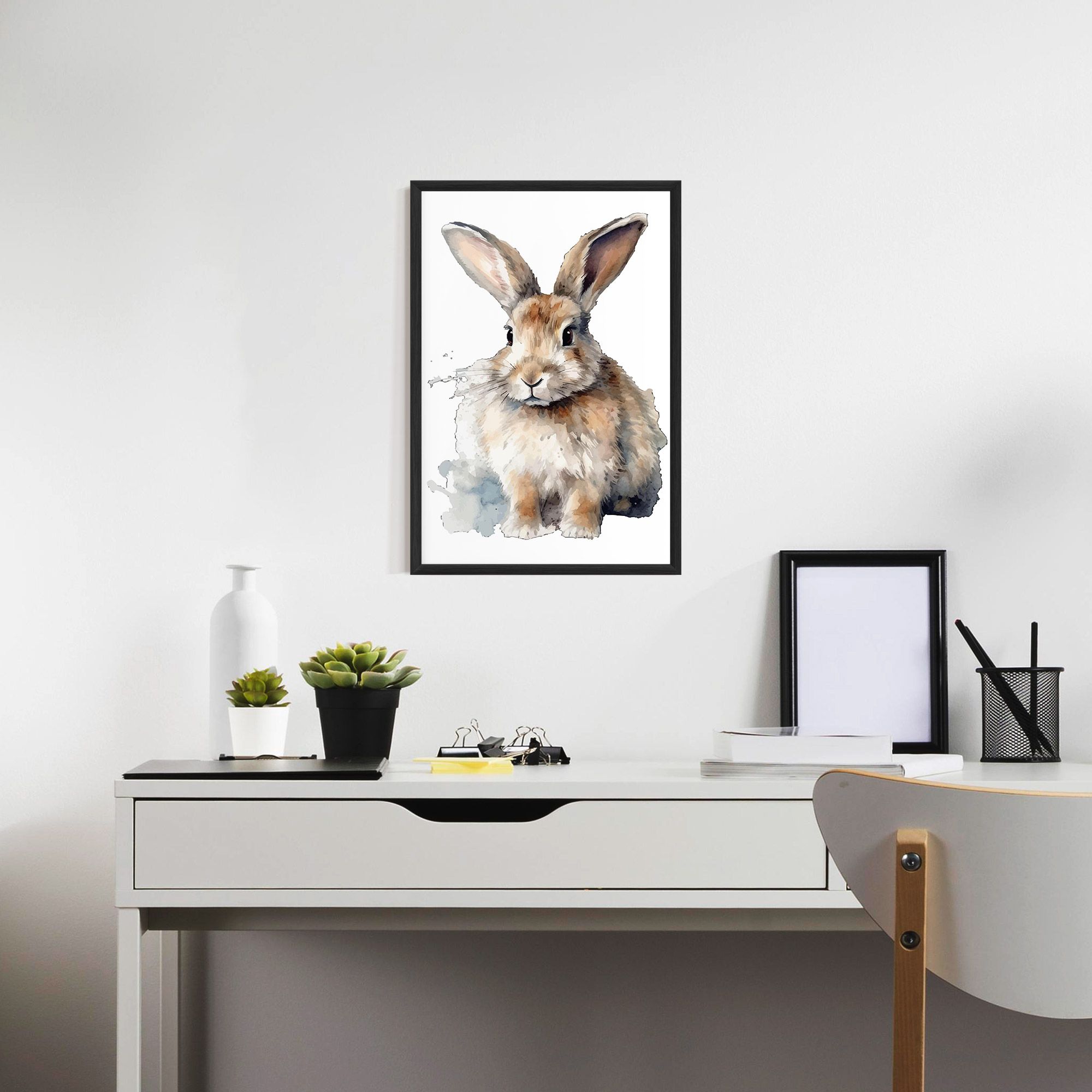 Watercolor Cute Bunny mockup 7