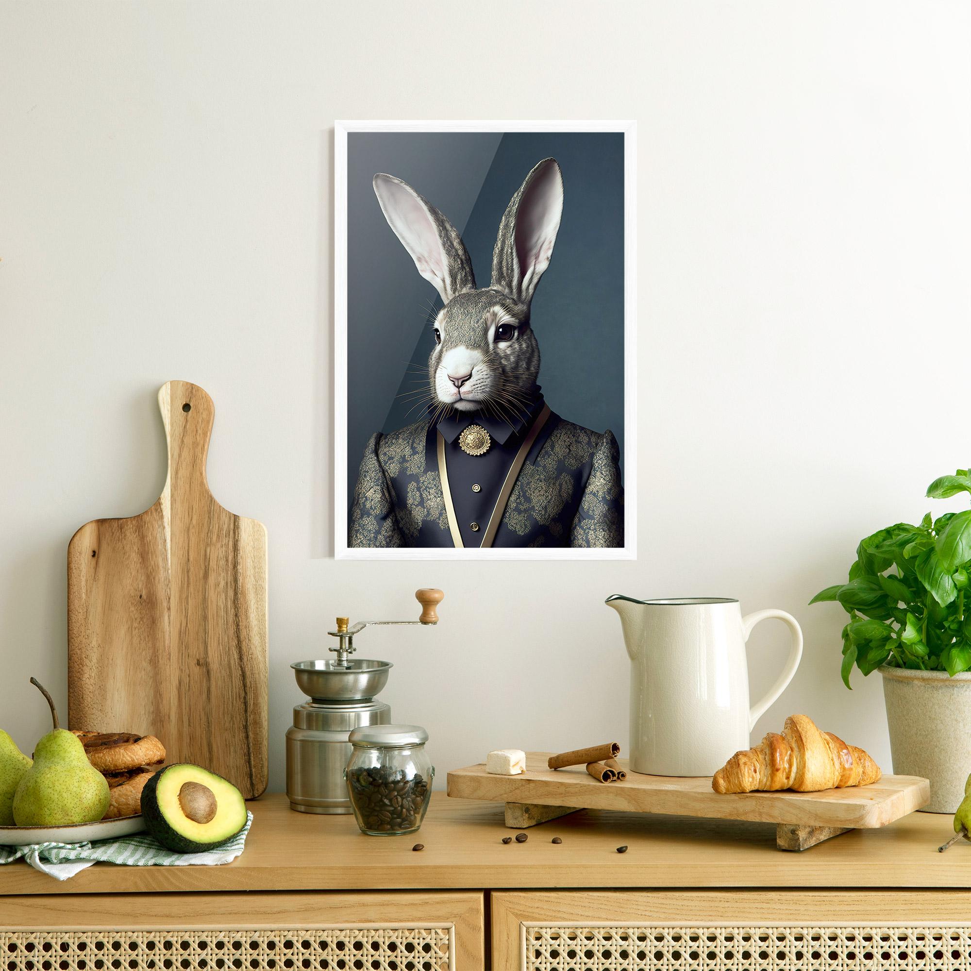 Poster Înrămat Elegant Rabbit mockup 8