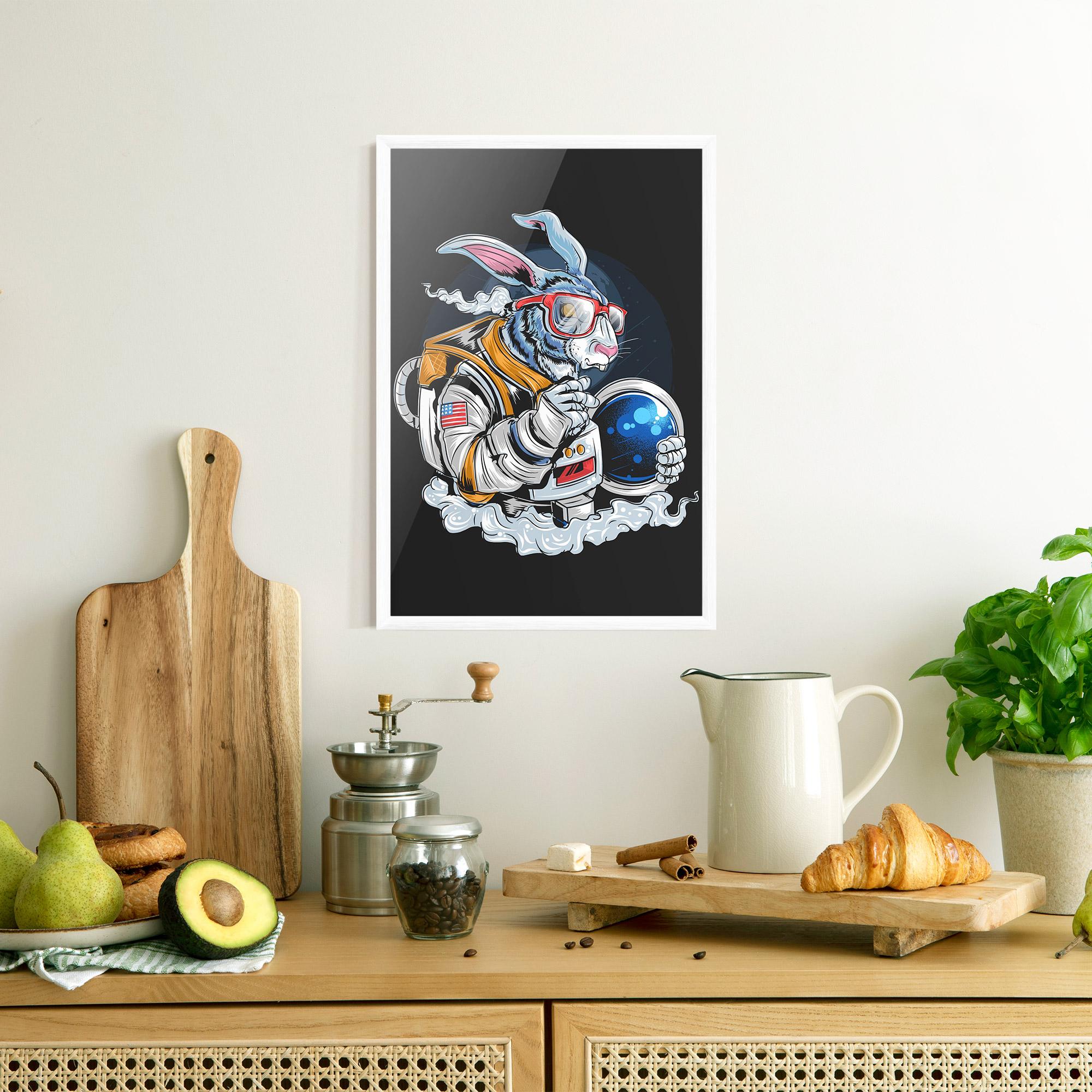 Poster Înrămat Moon Bunny mockup 8