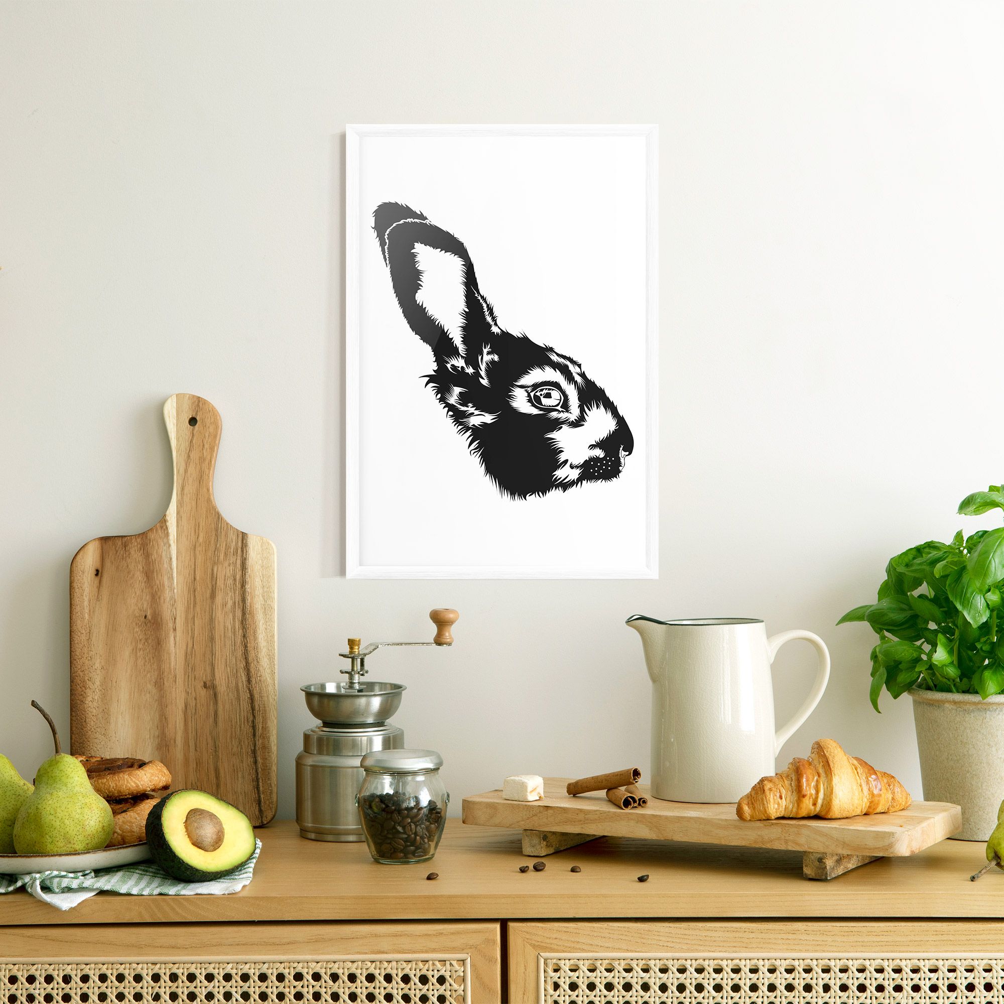 Rabbit Head mockup 8