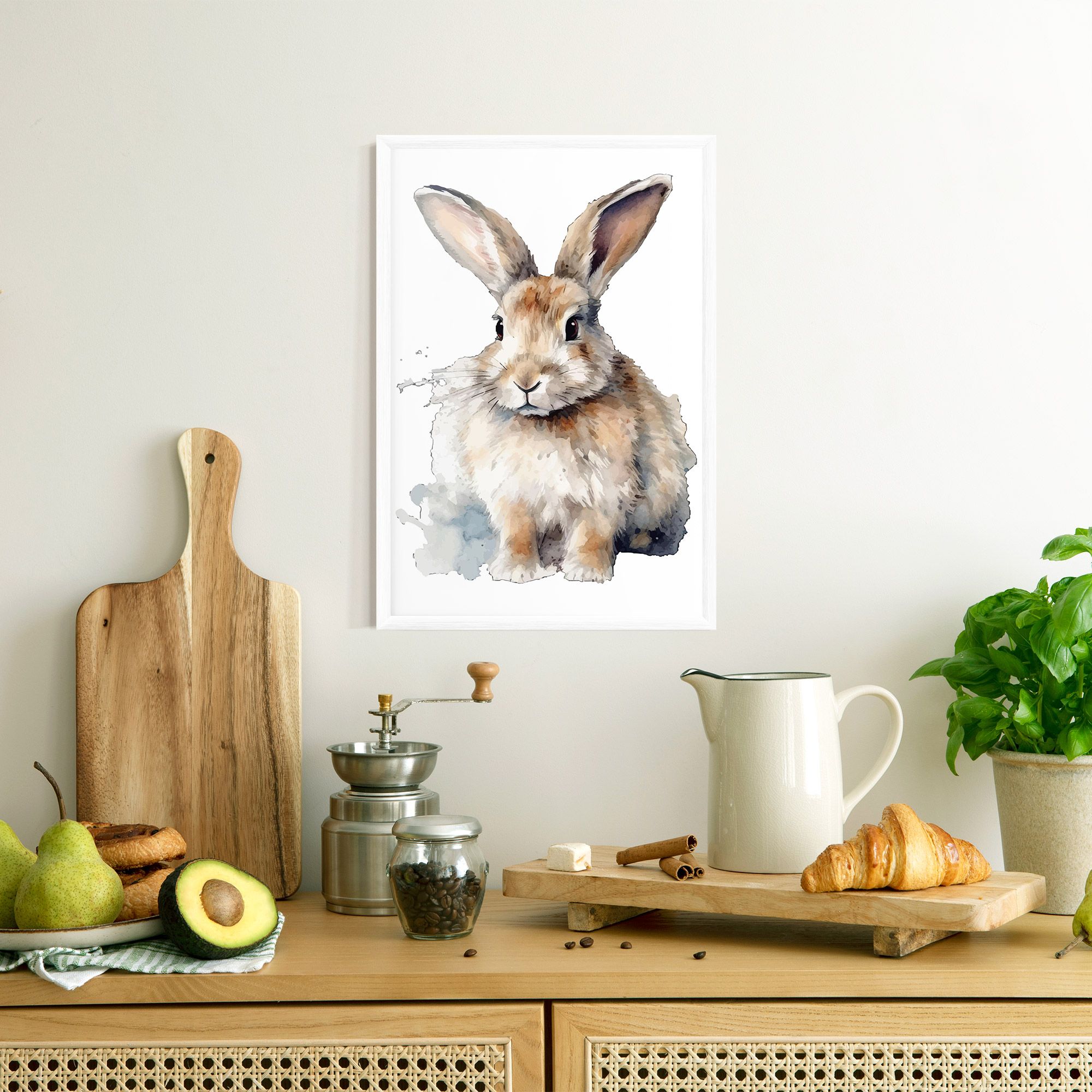 Watercolor Cute Bunny mockup 8