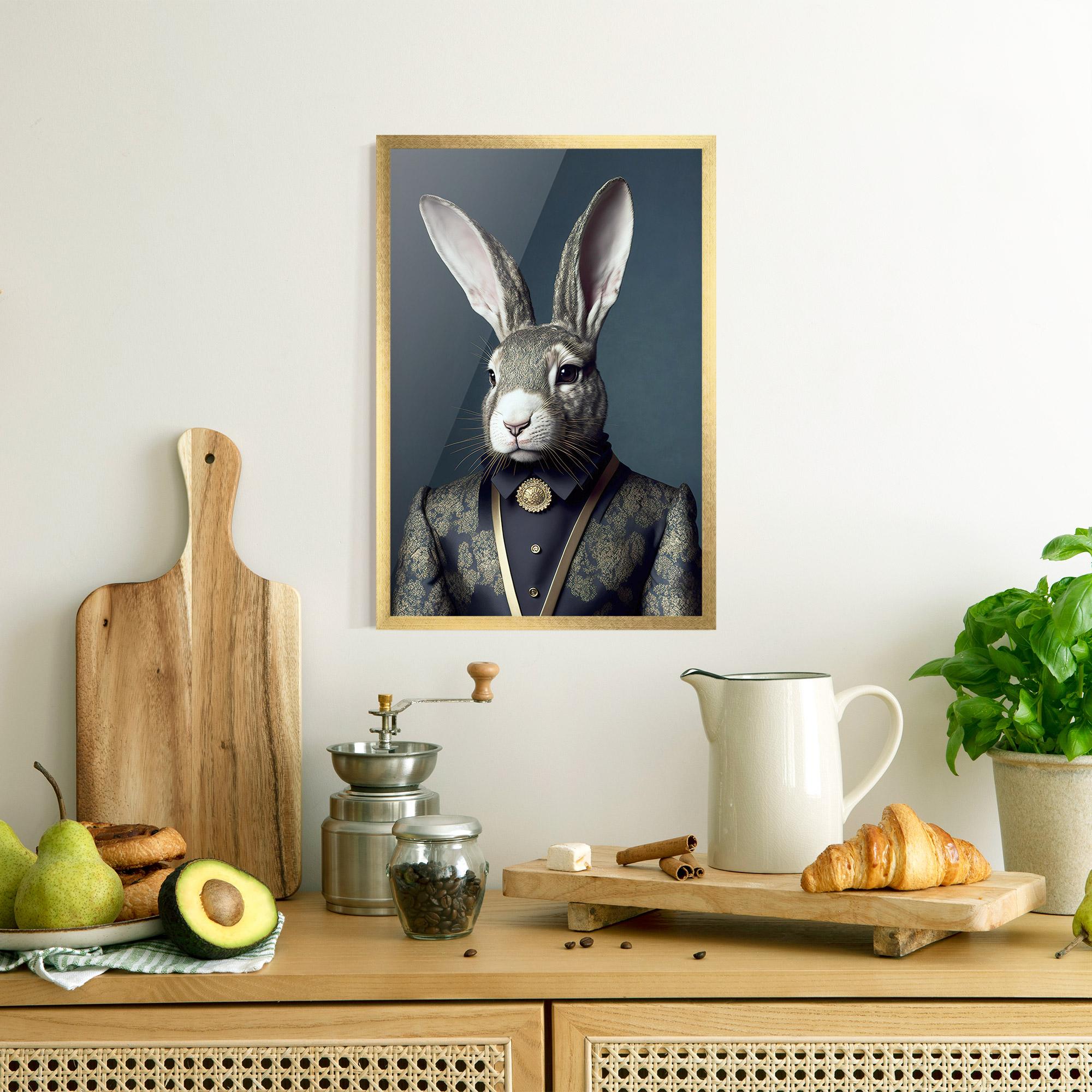 Poster Înrămat Elegant Rabbit mockup 8