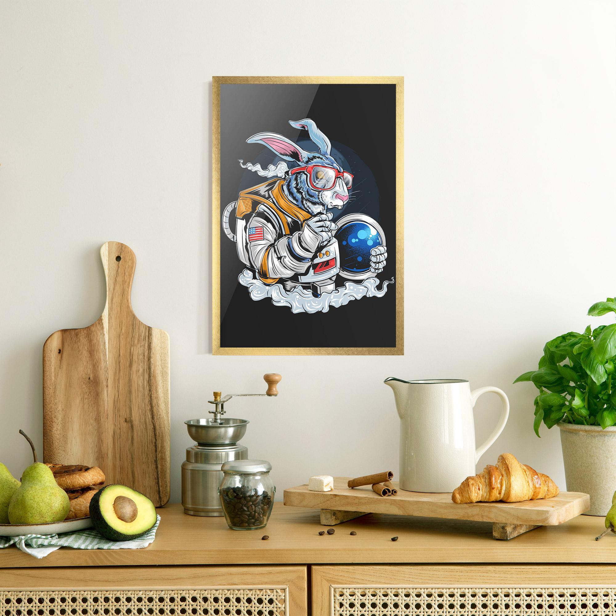 Poster Înrămat Moon Bunny mockup 8