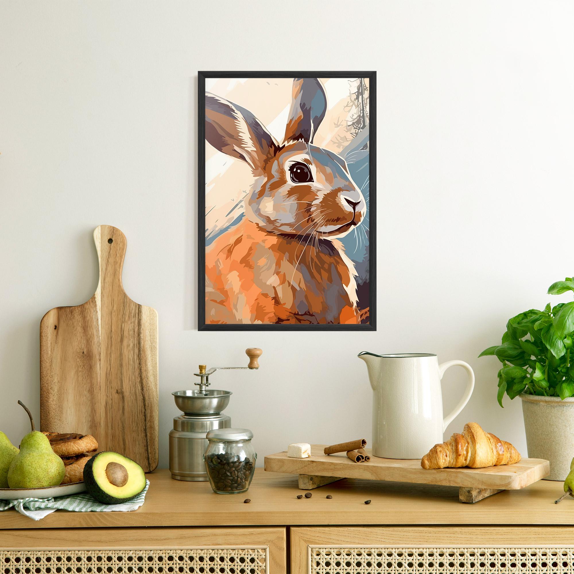 Poster Înrămat Anime Rabbit mockup 8