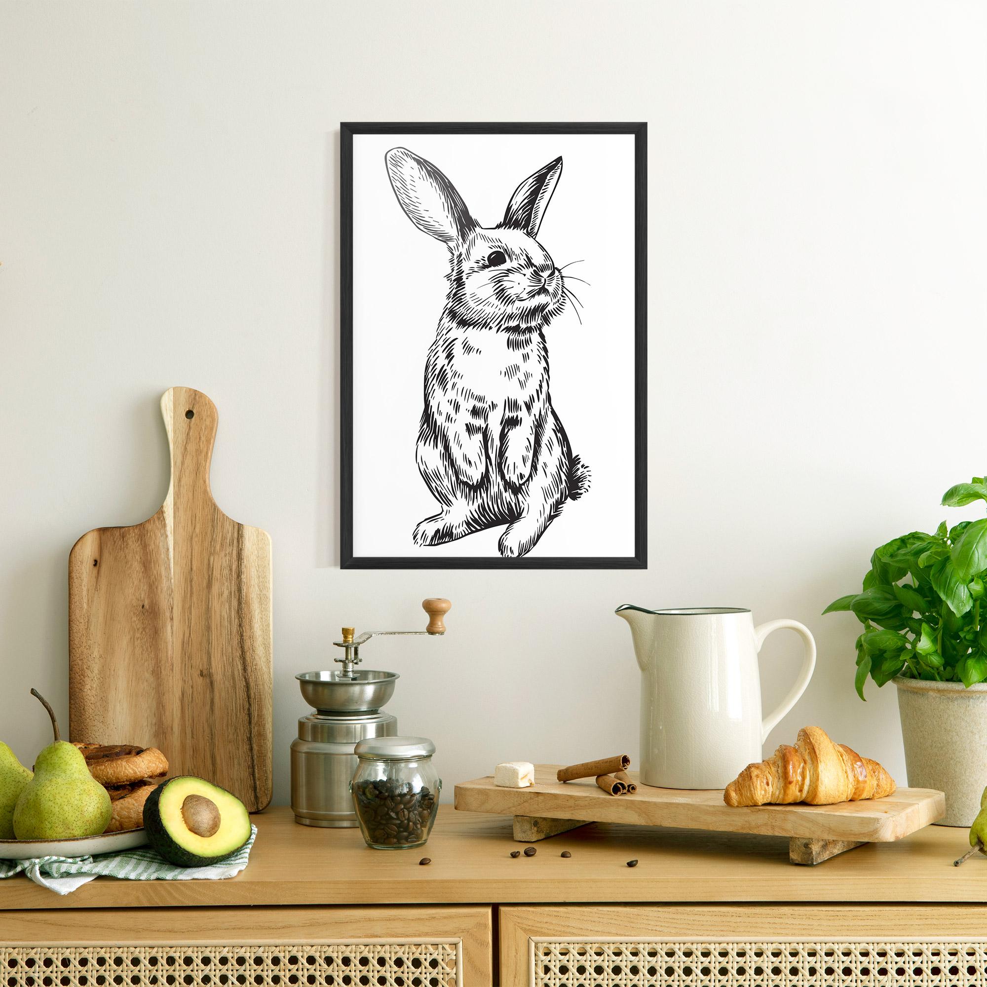 Poster Înrămat Cute Bunny mockup 8