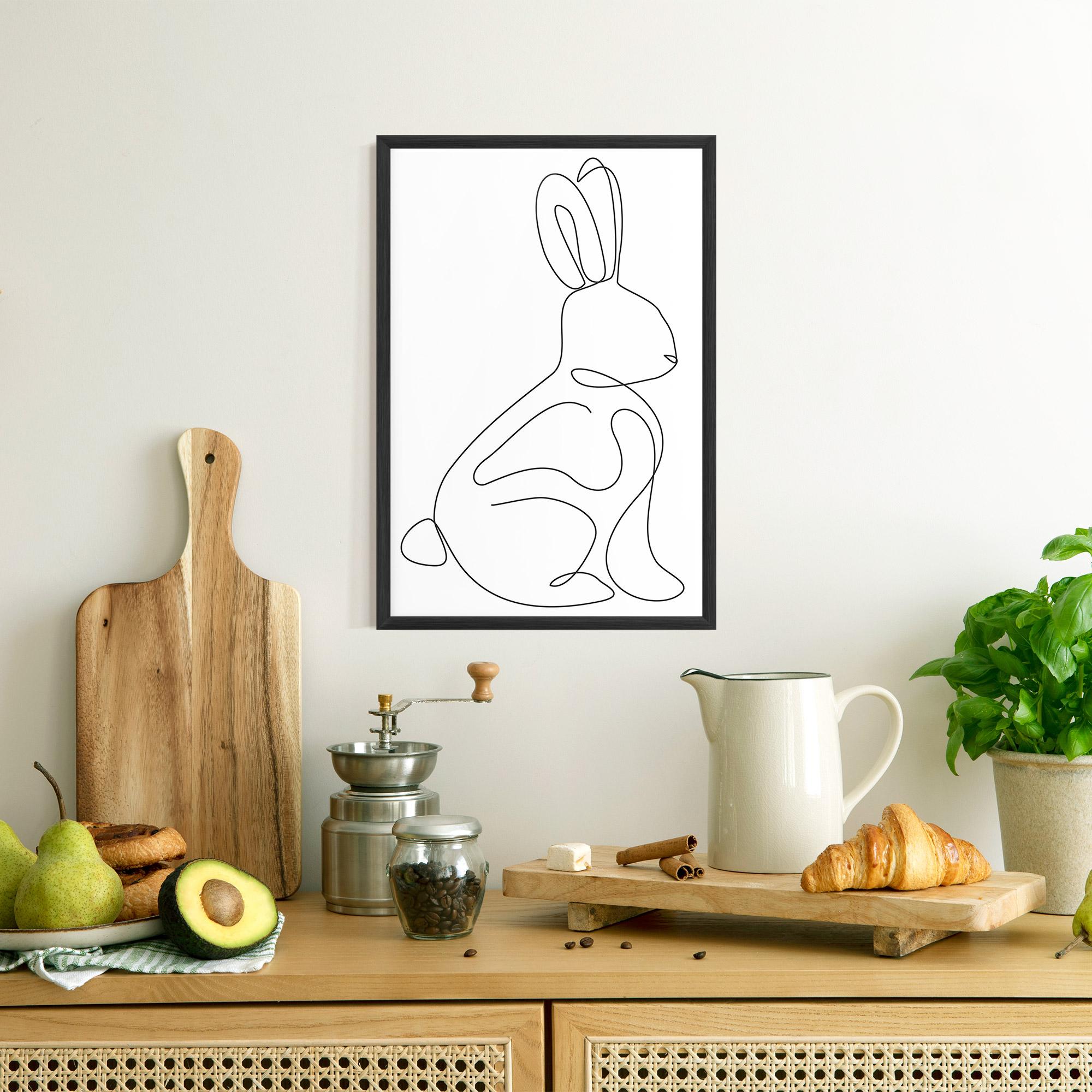 Poster Înrămat Cute Rabbit mockup 8