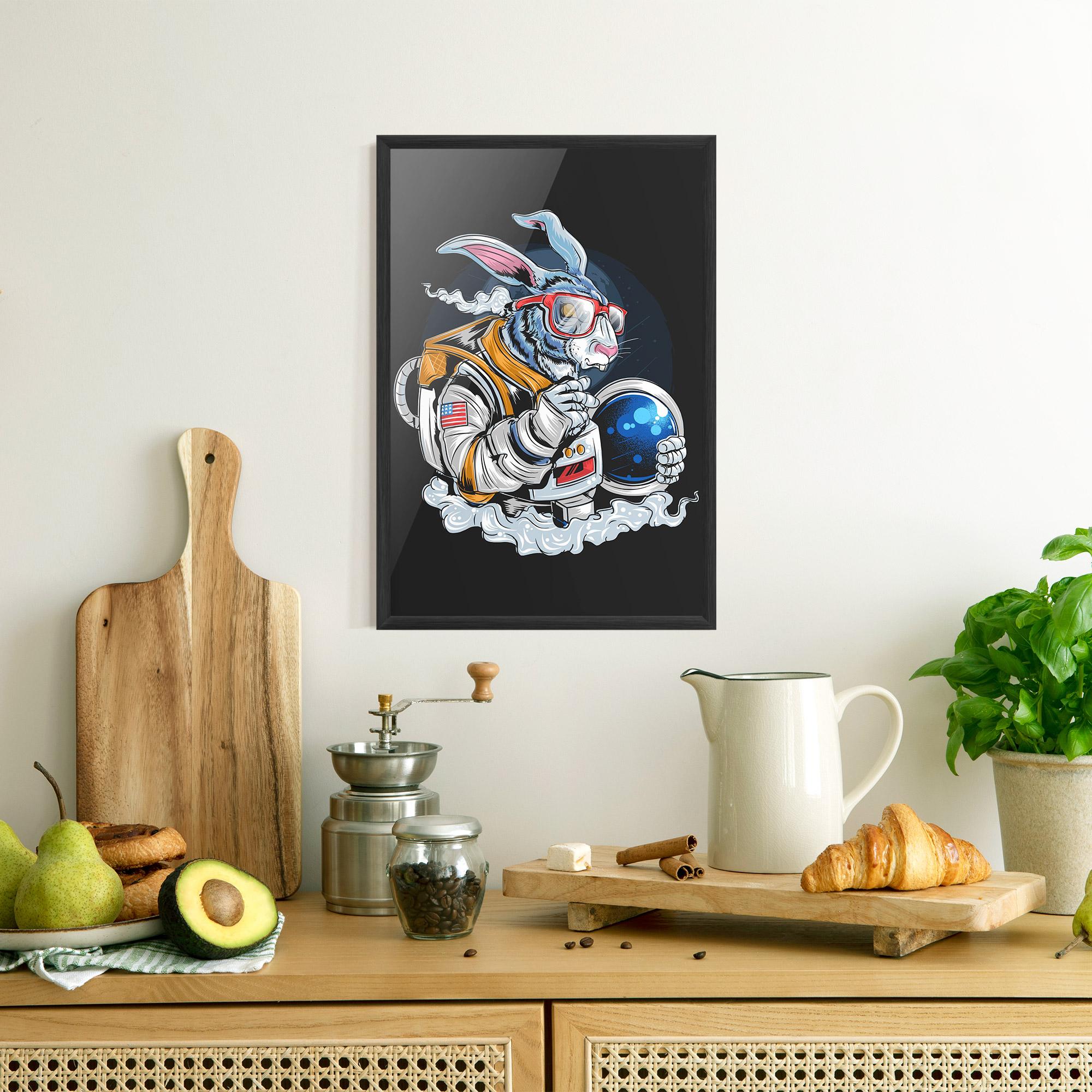 Poster Înrămat Moon Bunny mockup 8