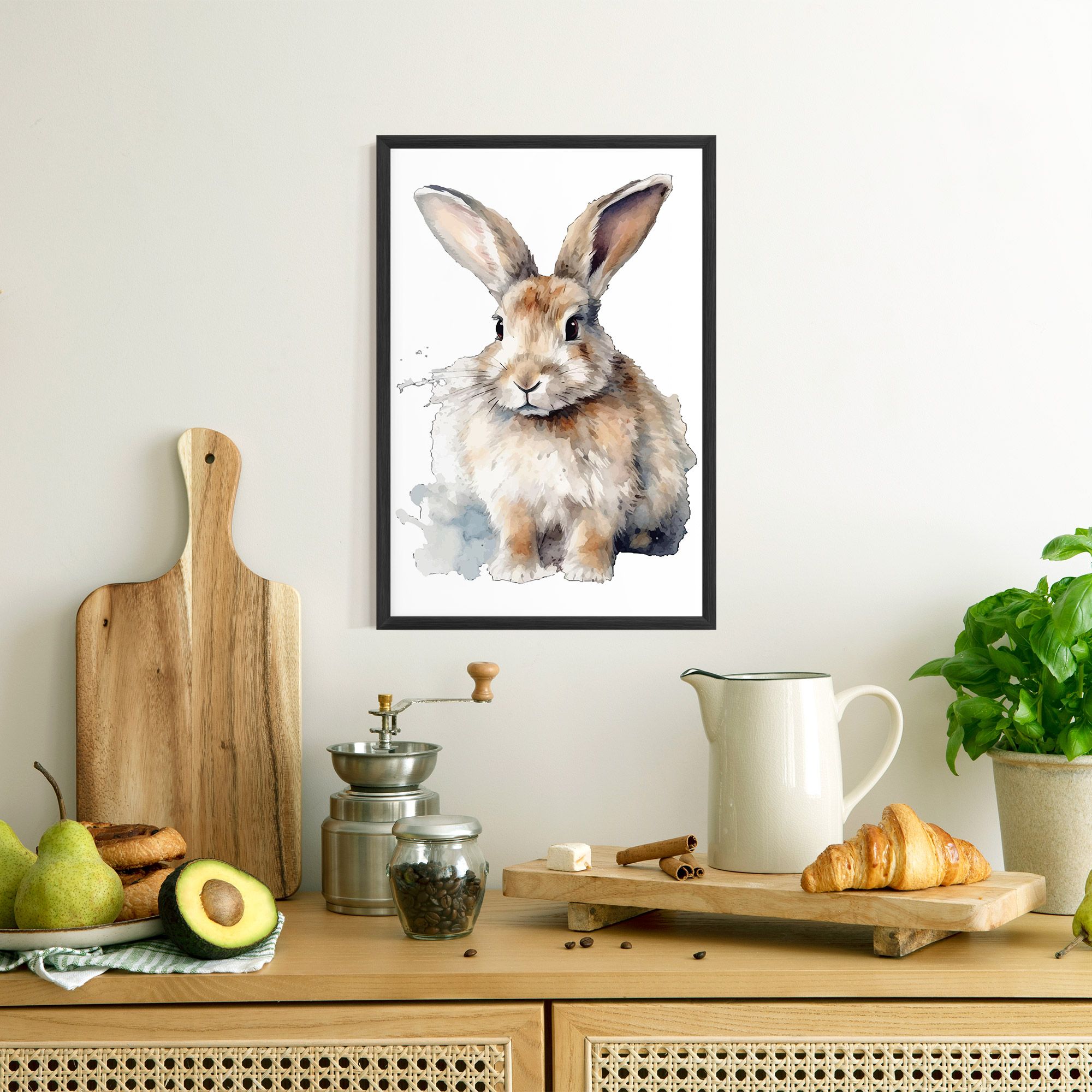 Watercolor Cute Bunny mockup 8