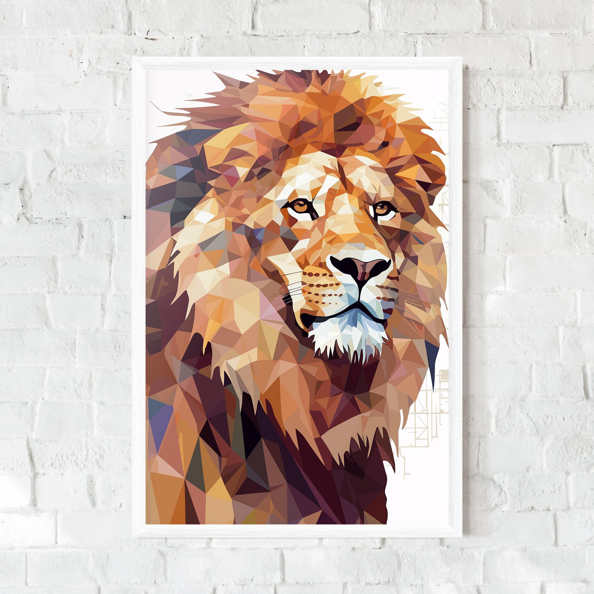 Artistic Lion Head mockup 0