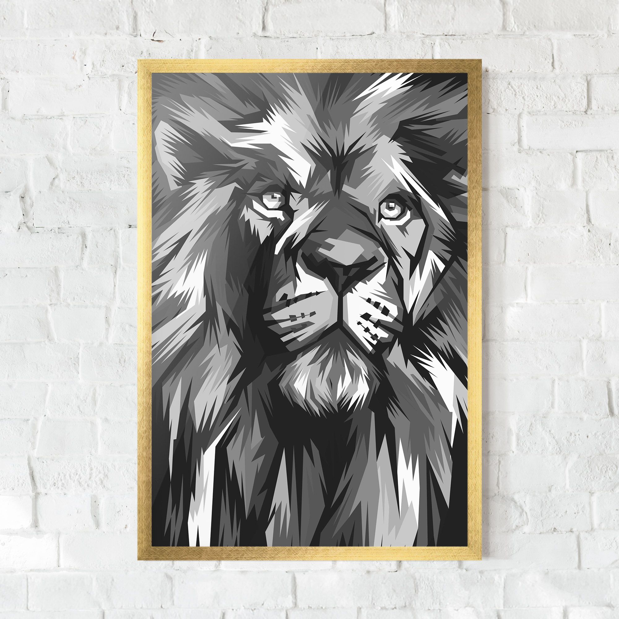 Grey Head Lion mockup 0