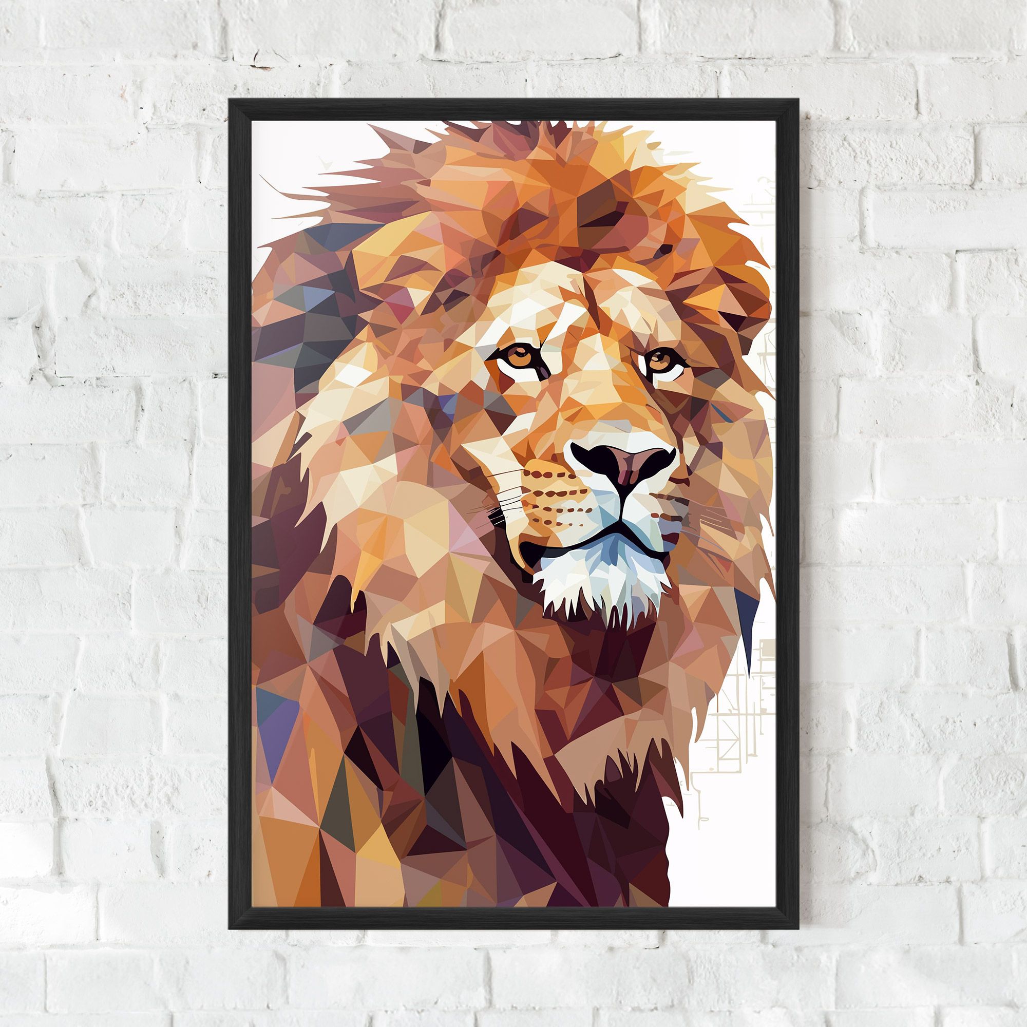 Artistic Lion Head mockup 0