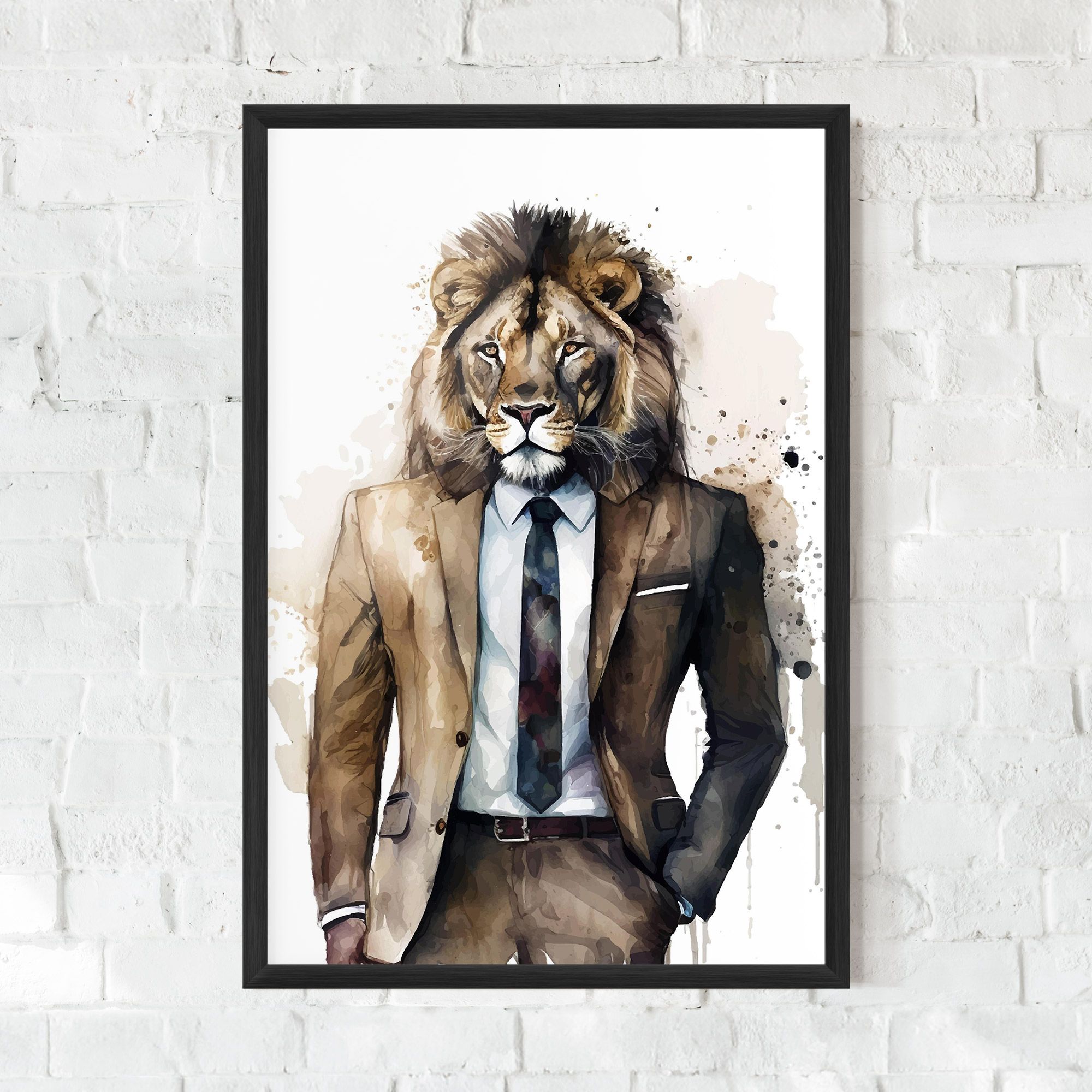 Lion In Suit mockup 0