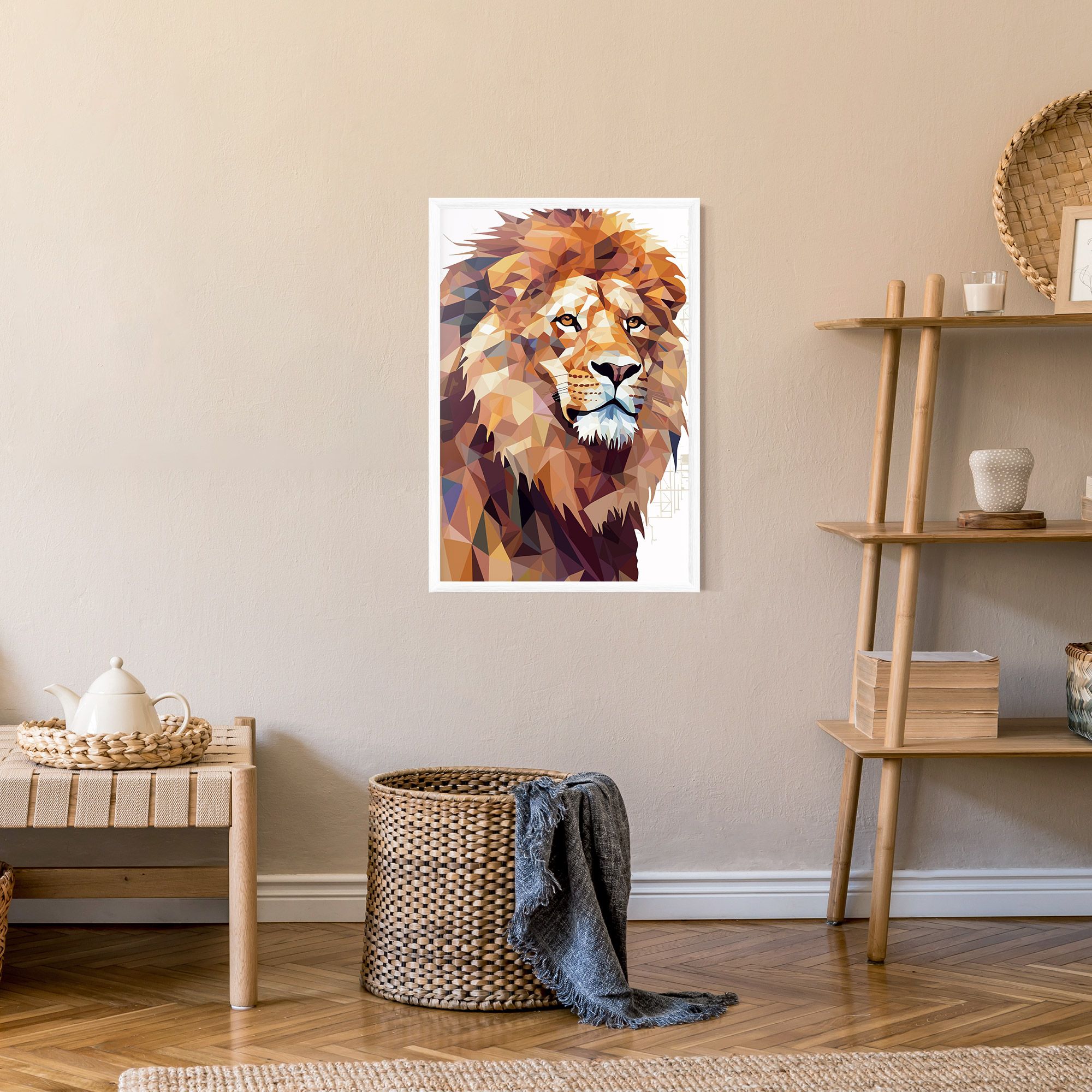 Artistic Lion Head mockup 9
