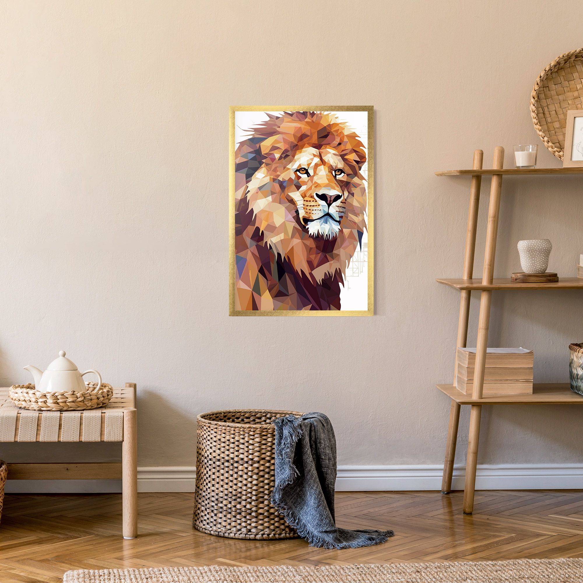 Artistic Lion Head mockup 9