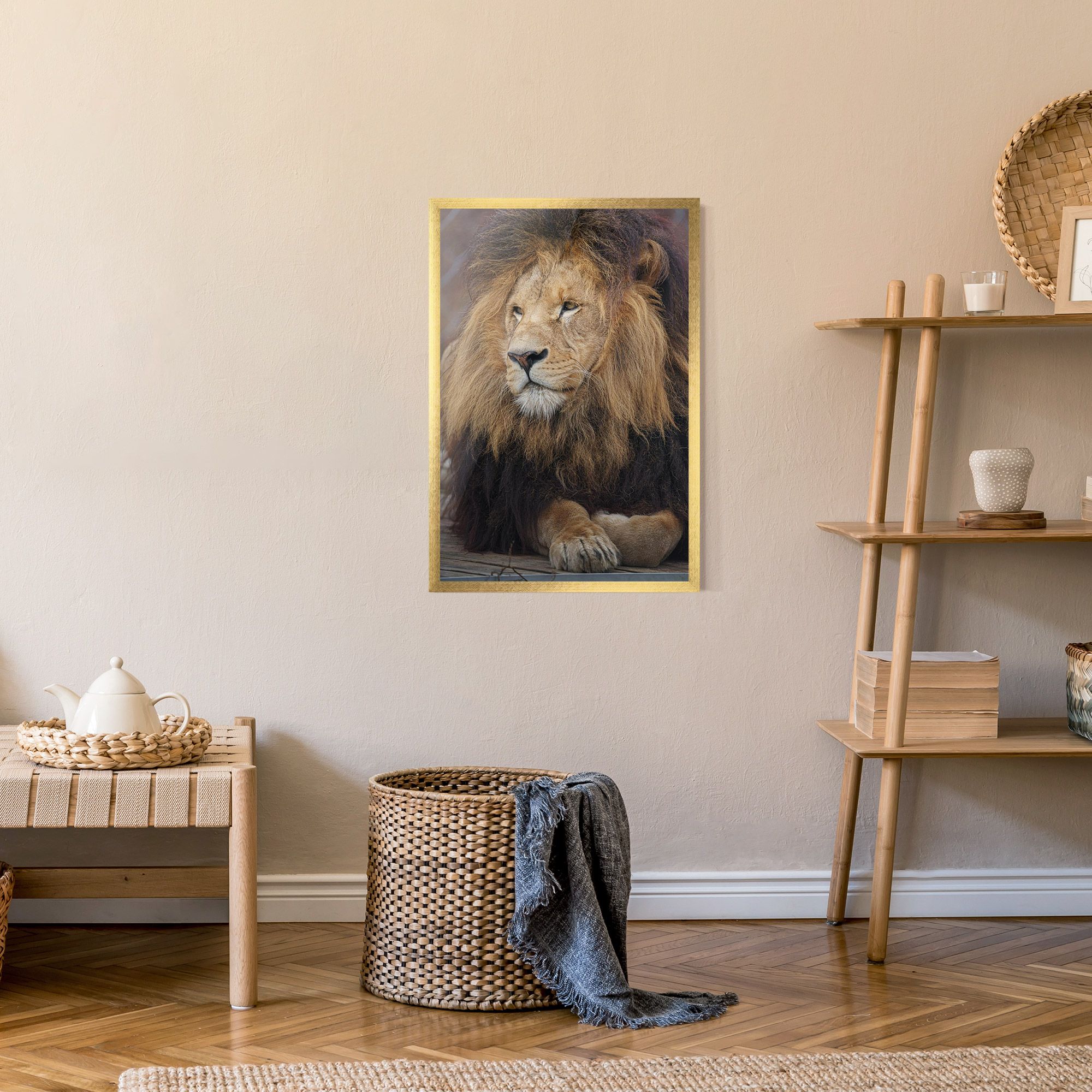 Lion Chilling mockup 9