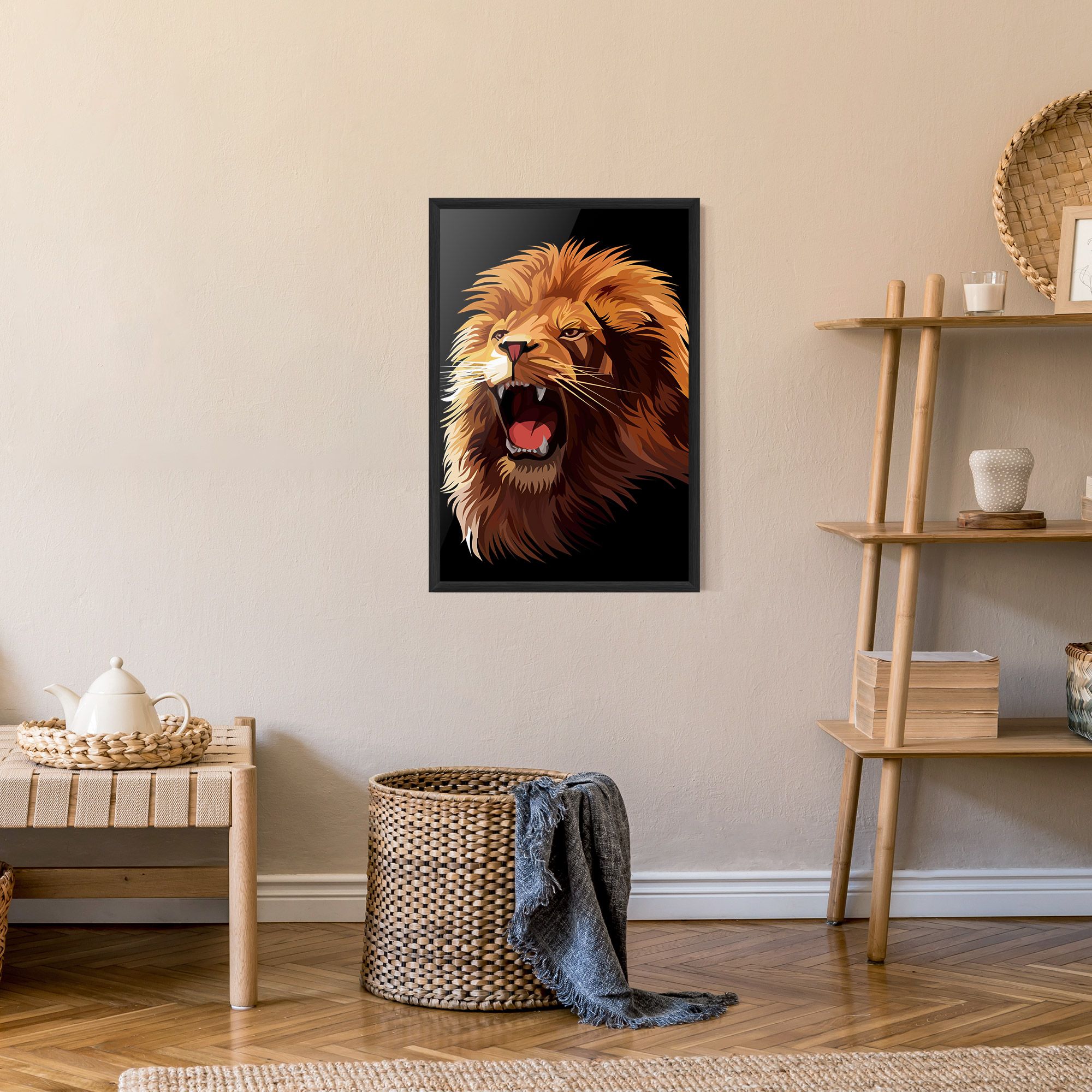 Angry Lion Head mockup 9