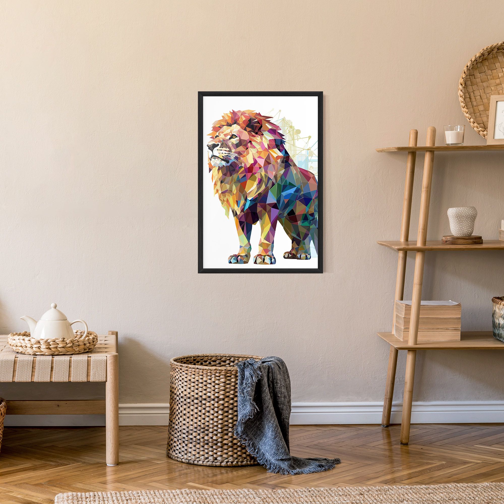 Artistic Lion mockup 9